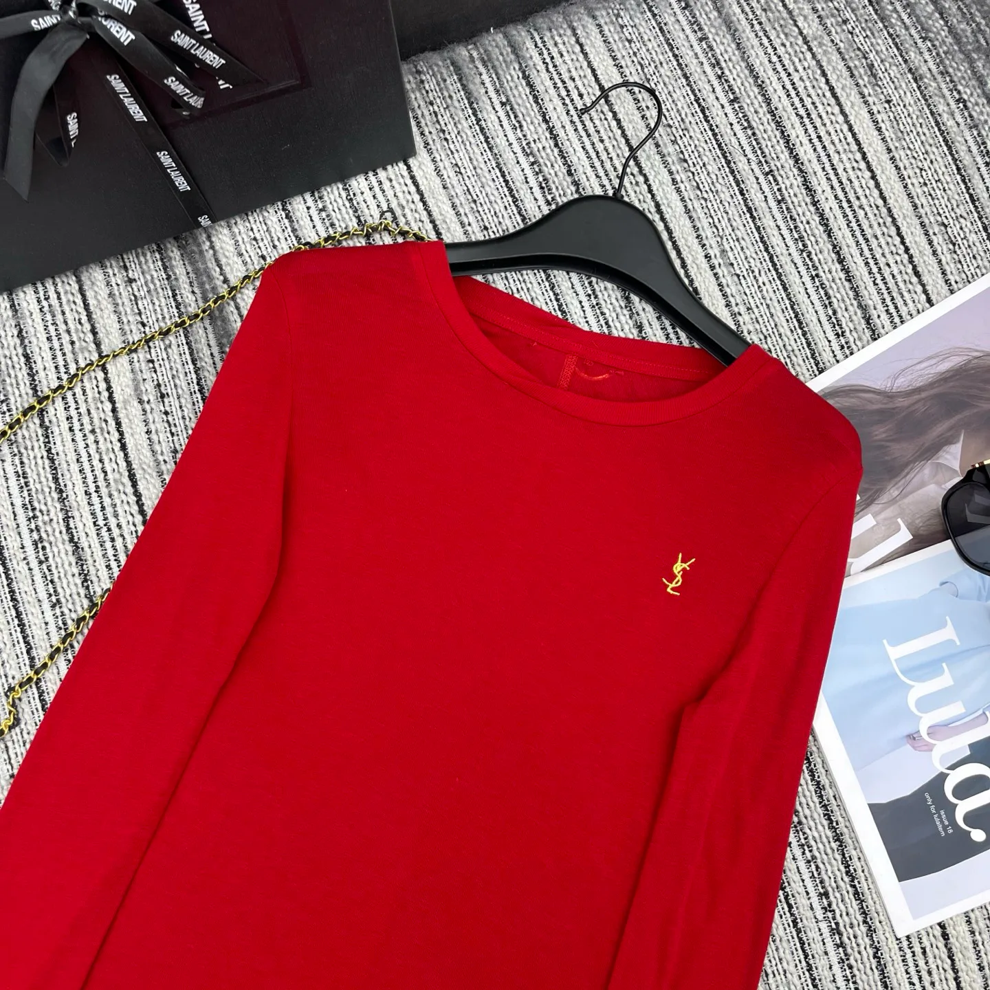 Лонгсливы Женские Saint Laurent 4704772