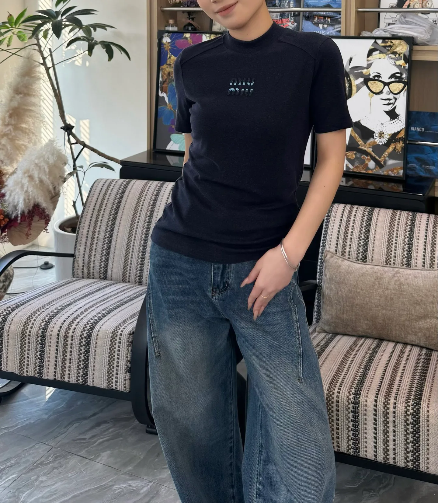 Футболки Женские Miu Miu 5709947