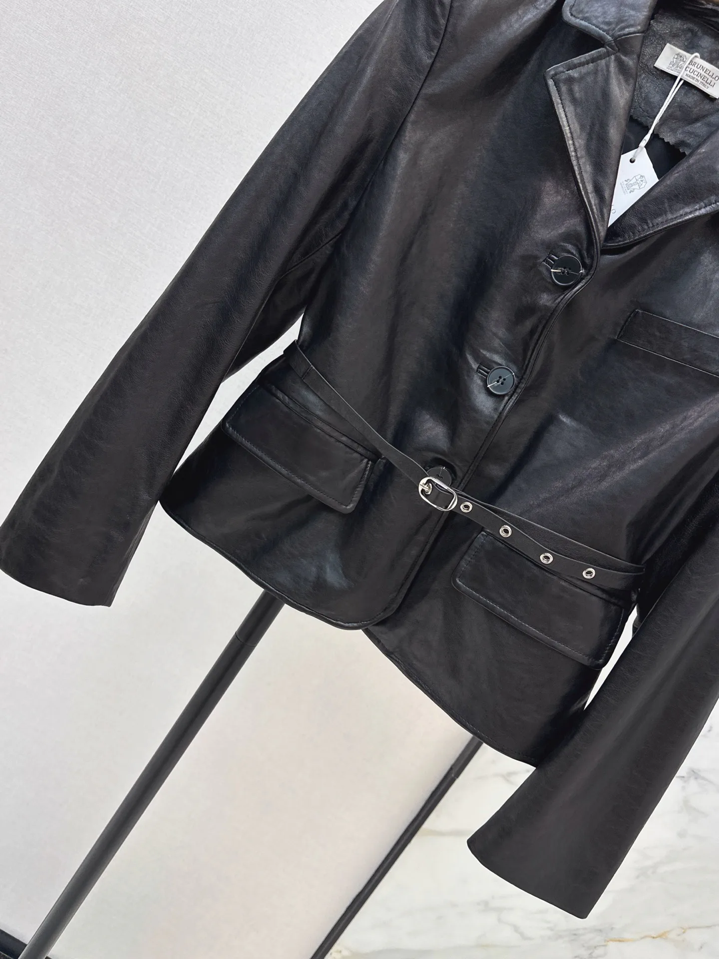 Кожаные Куртки И Дублёнки Женские Brunello Cucinelli 18407941