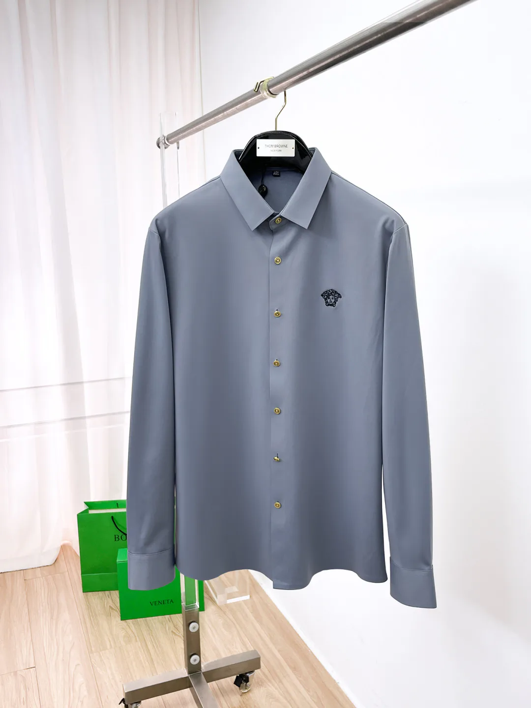 Рубашки Мужские Versace 18706385