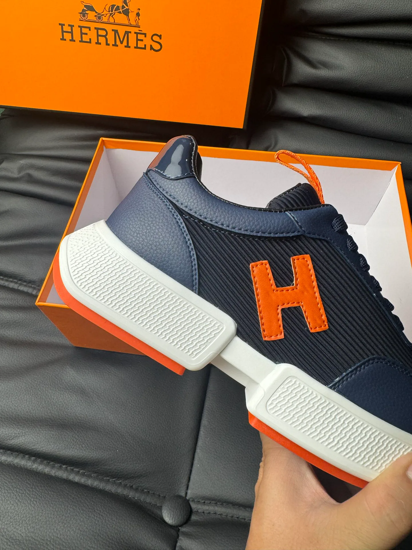 Кроссовки Мужские Hermes 494073