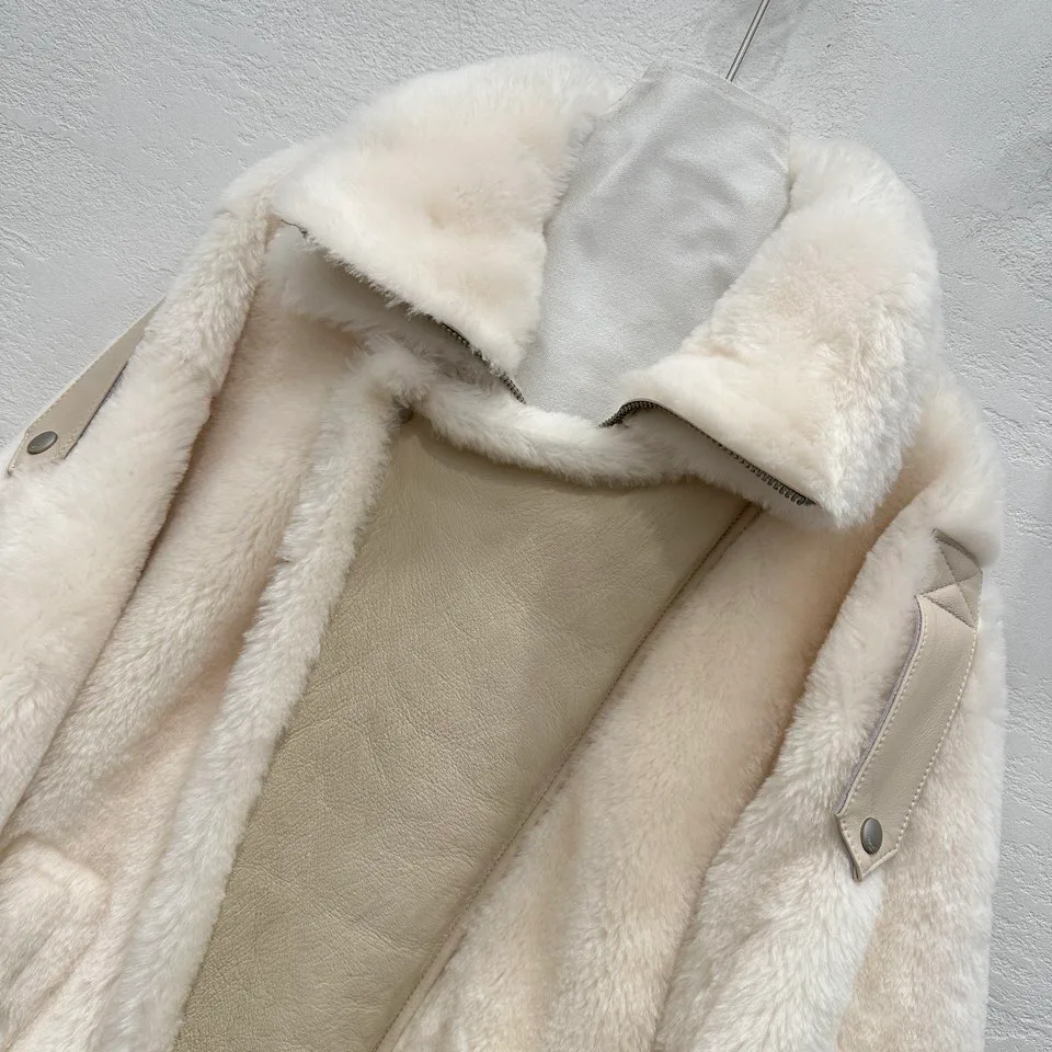 Кожаные Куртки И Дублёнки Женские Saint Laurent 558838