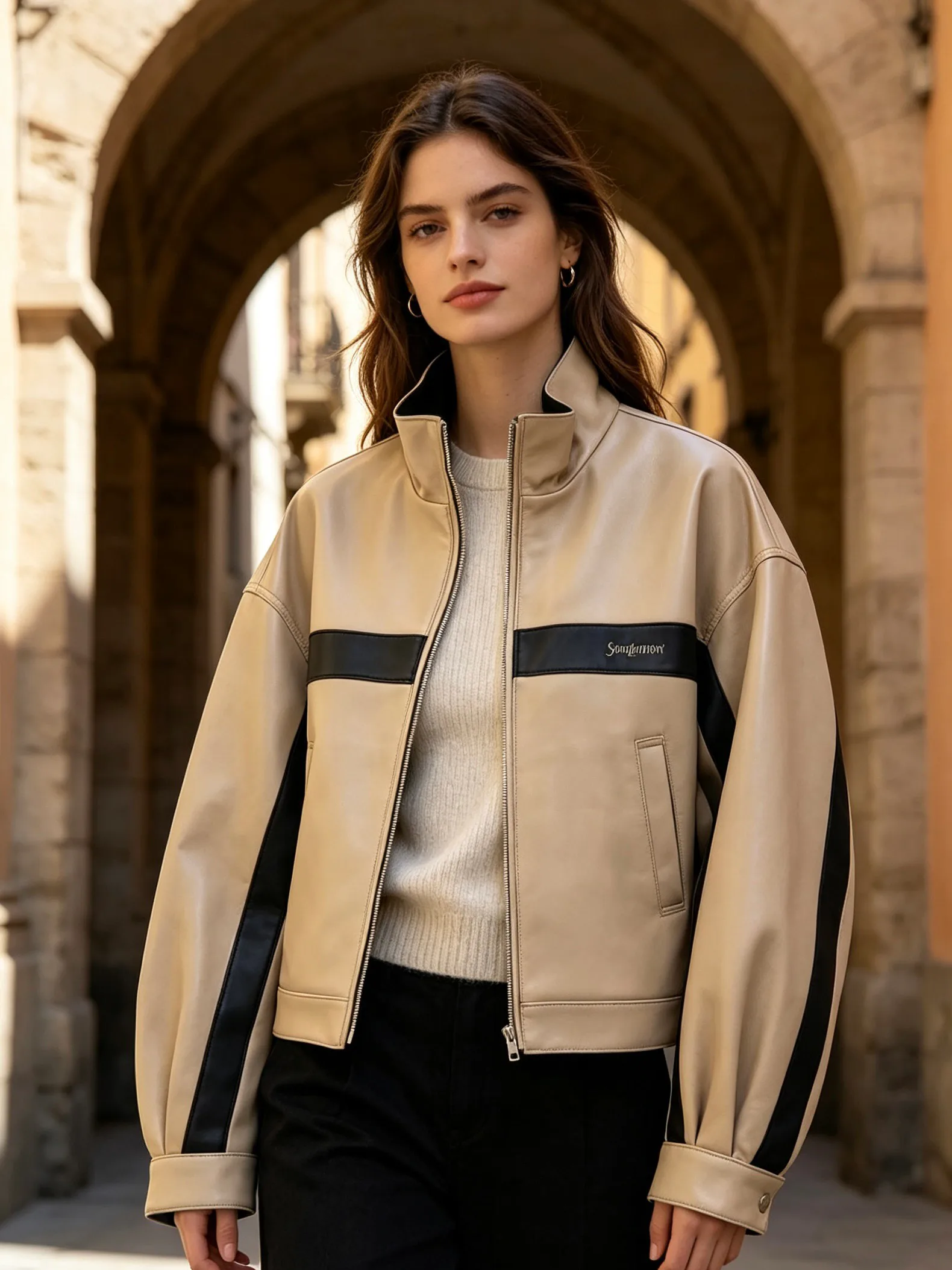 Куртки И Пуховики Женские Saint Laurent 18219343