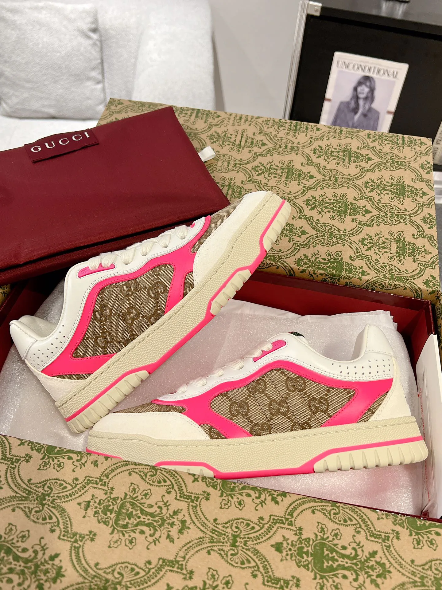 Кроссовки Женские Gucci 458076