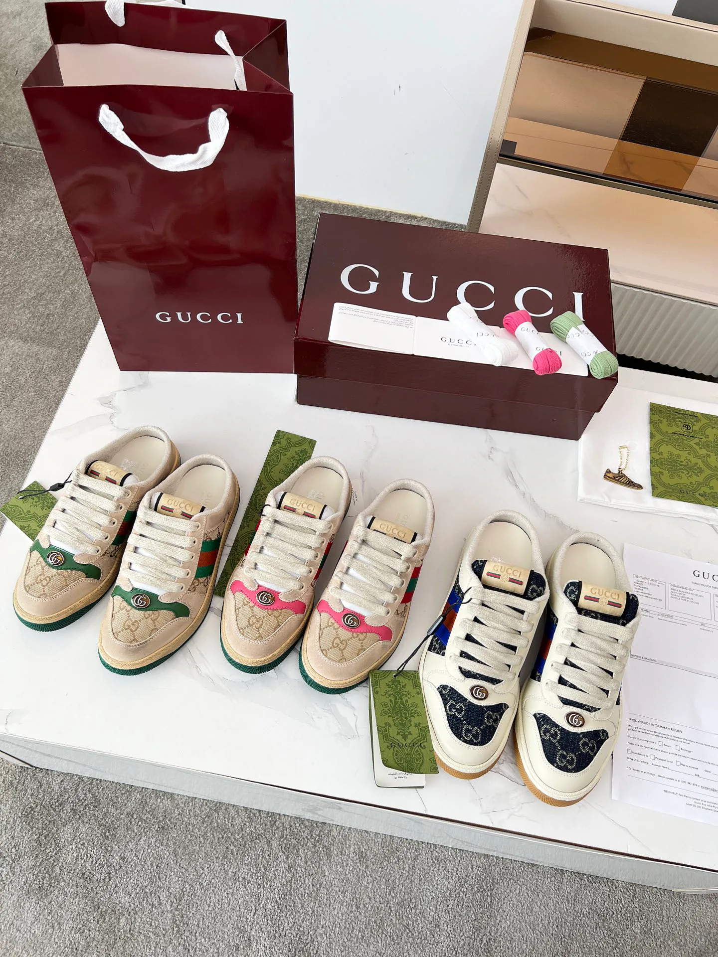 Кроссовки Женские Gucci 46012
