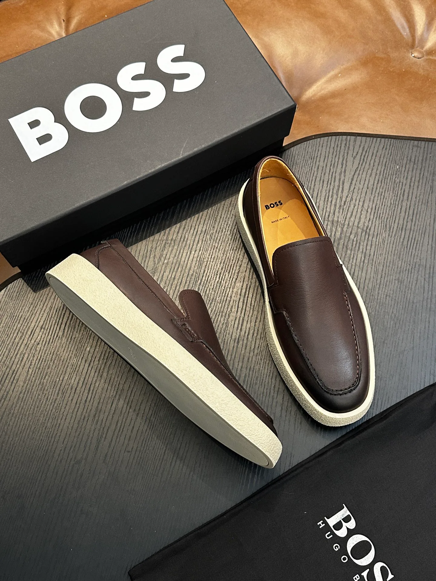 Лоферы Мужские Hugo Boss 459347