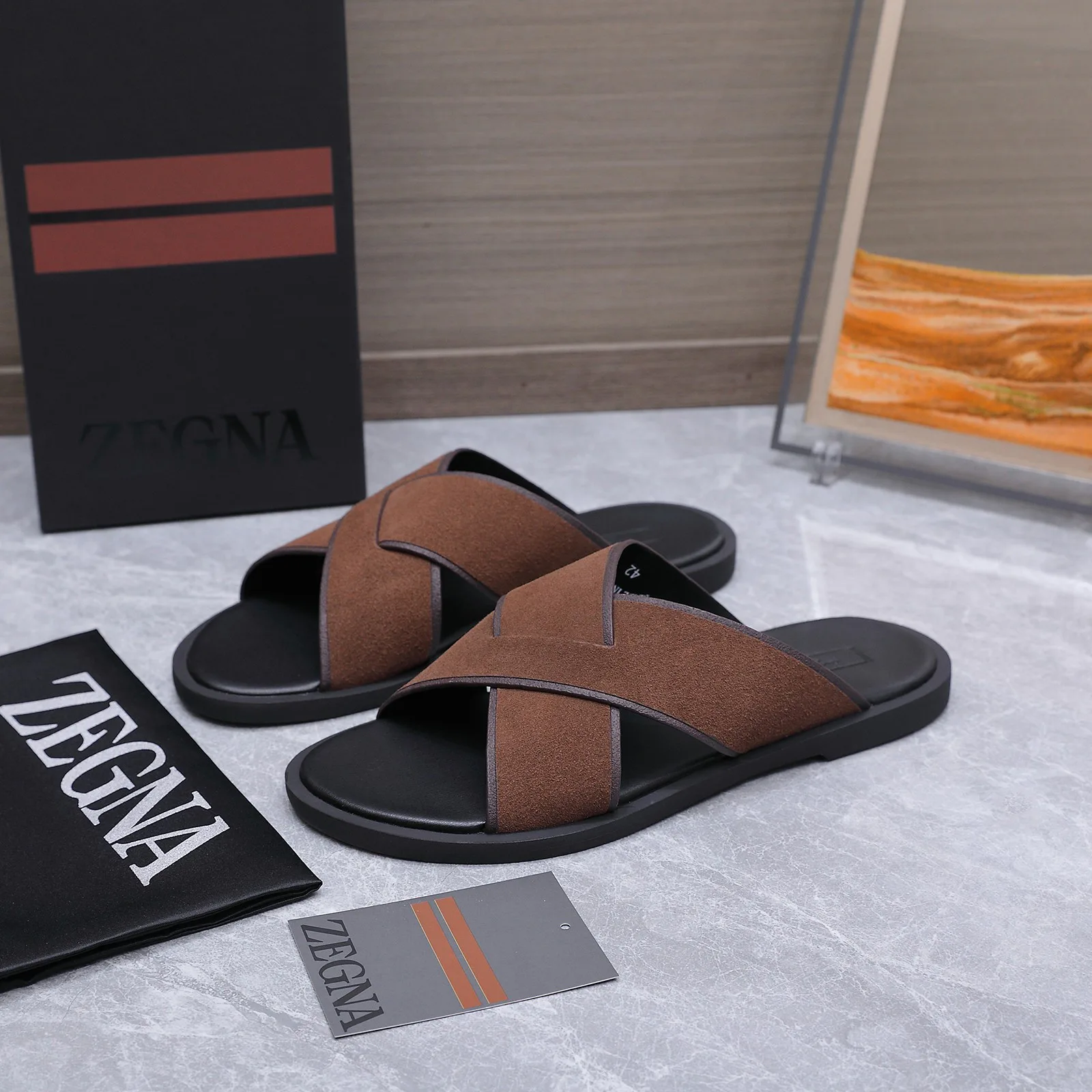 Шлепанцы Мужские Zegna 17514984