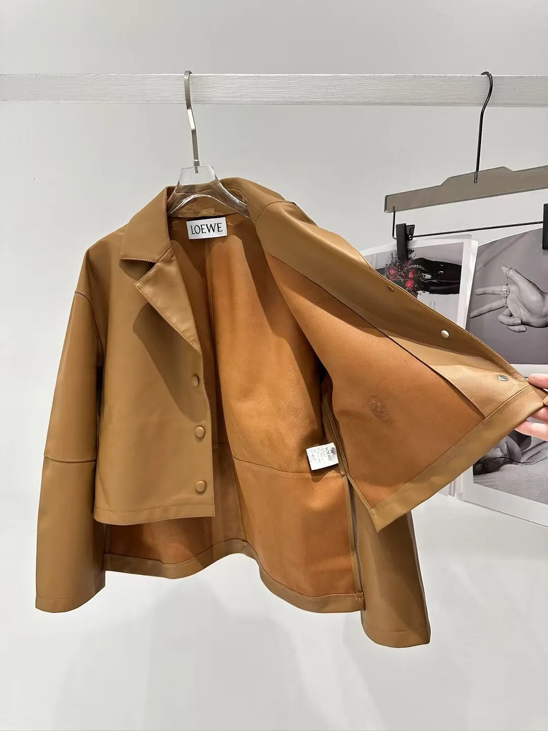 Кожаные Куртки И Дублёнки Женские Loewe 12717839
