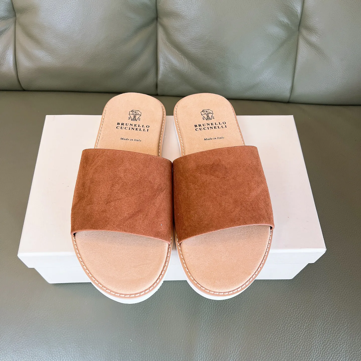 Шлепанцы Мужские Brunello Cucinelli 5089157