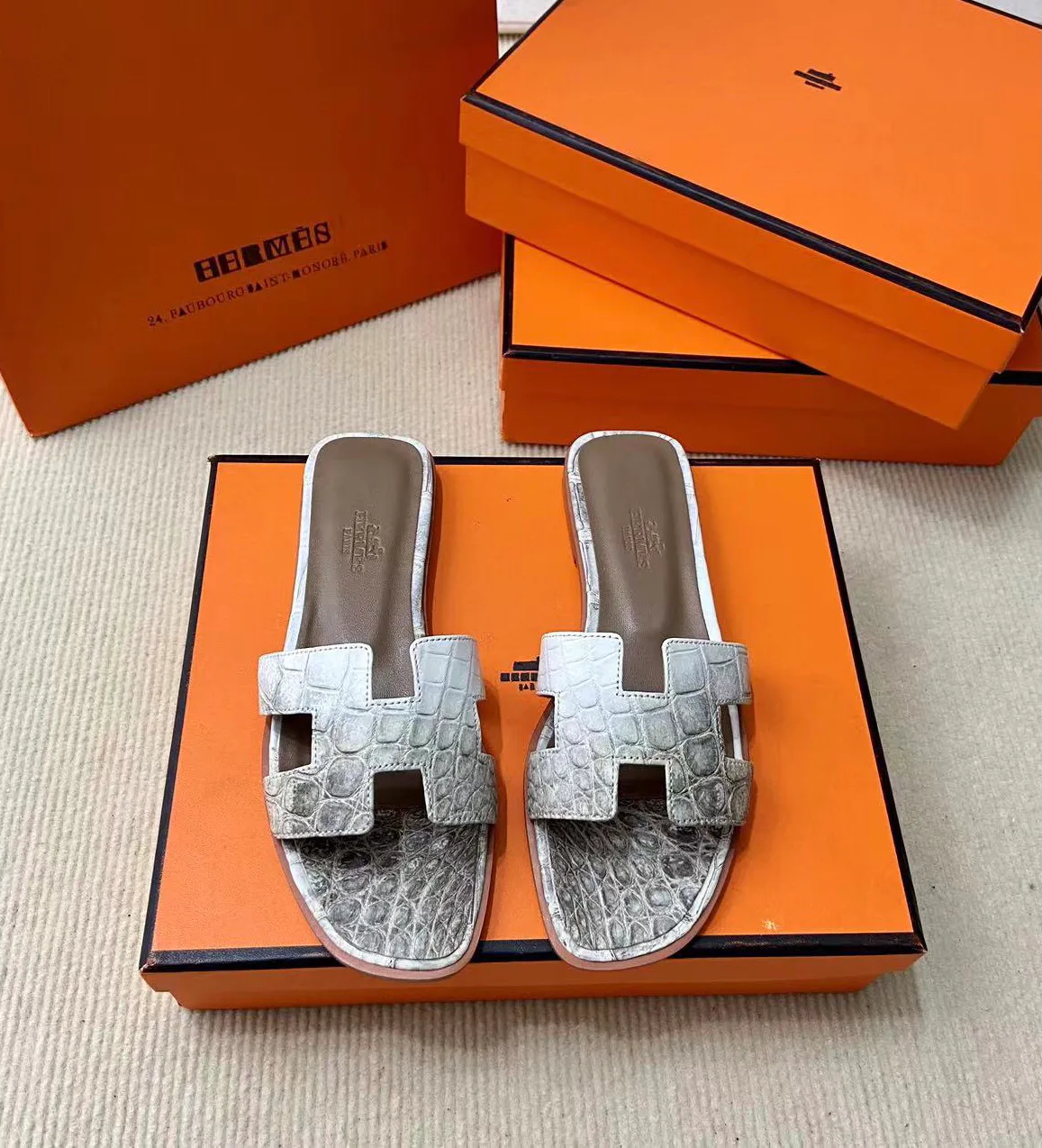 Шлепанцы Женские Hermes 4340479