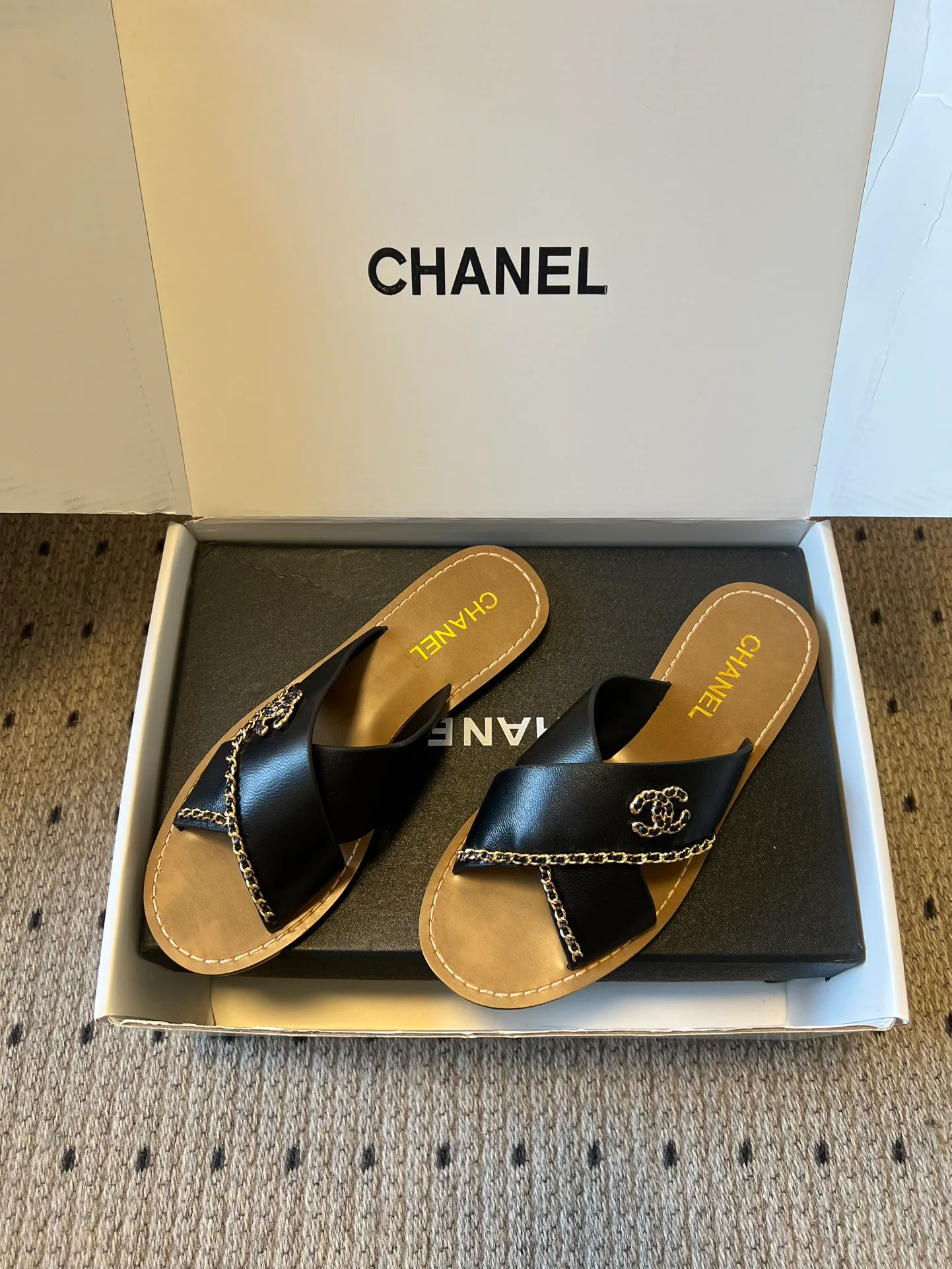 Шлепанцы Женские Chanel 1122455