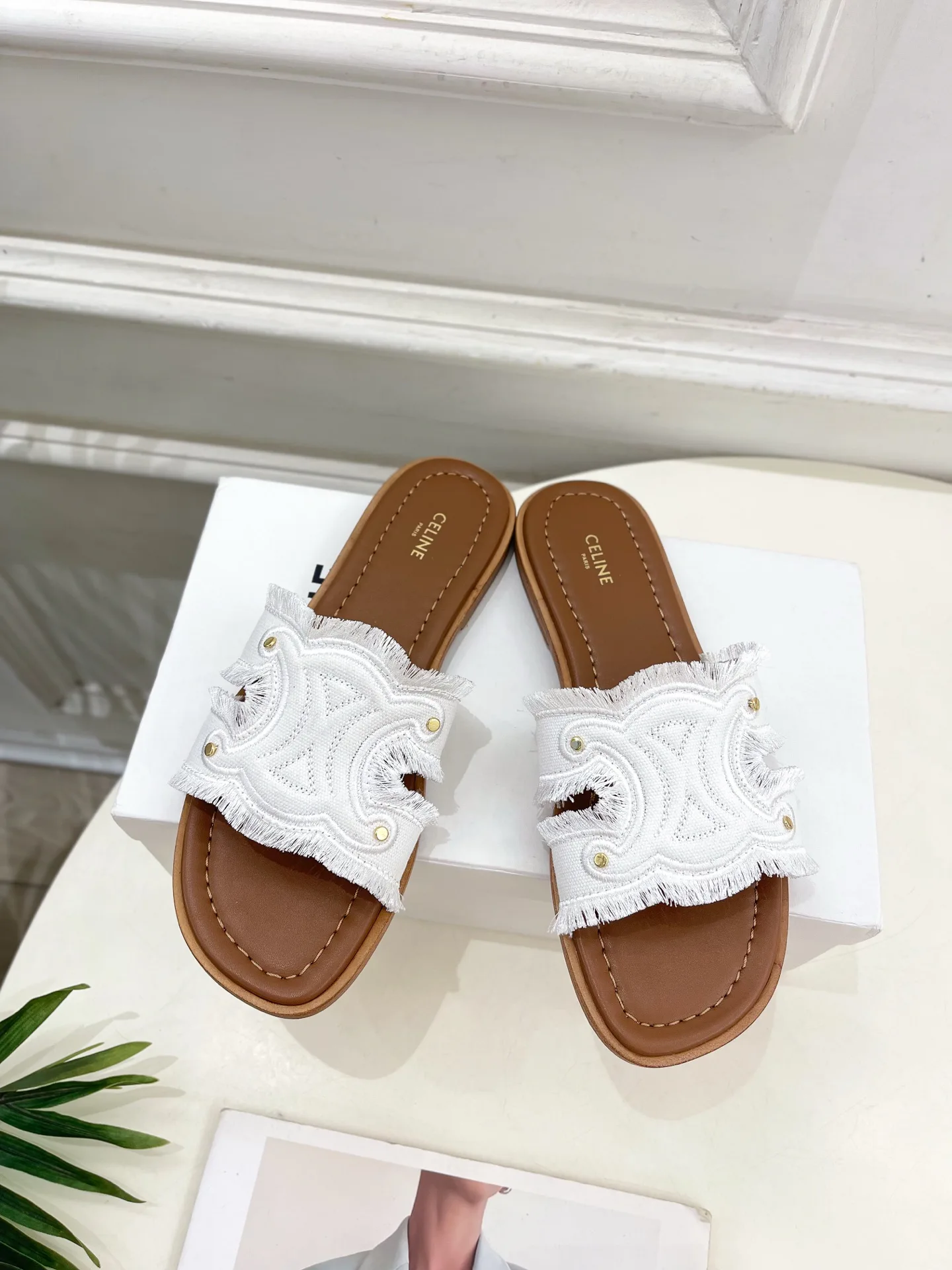 Шлепанцы Женские Celine 12692432