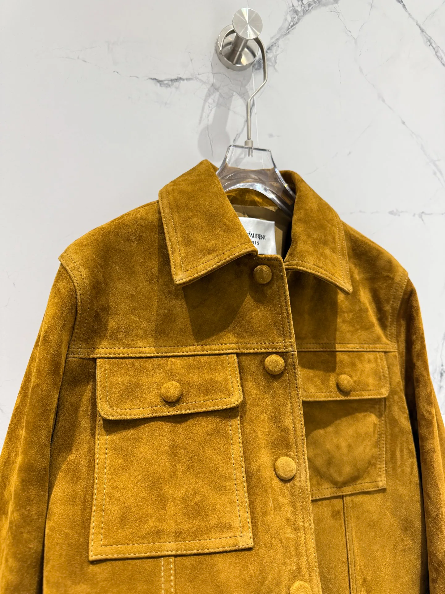 Кожаные Куртки И Дублёнки Женские Saint Laurent 10624720