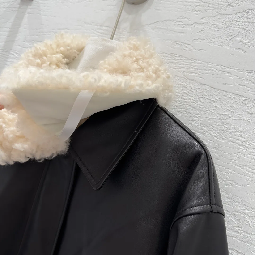 Кожаные Куртки И Дублёнки Женские Saint Laurent 1200058