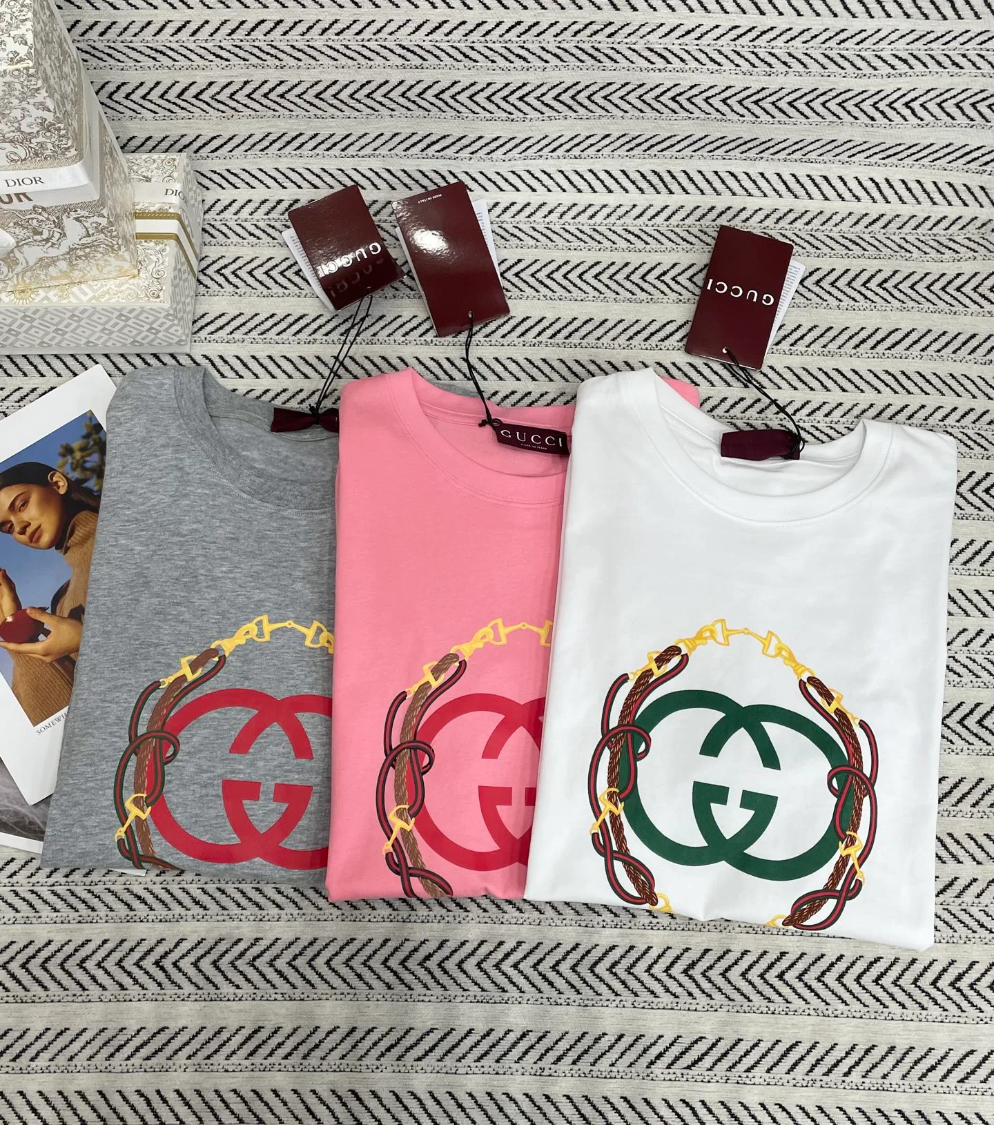 Футболки Женские Gucci 3055345