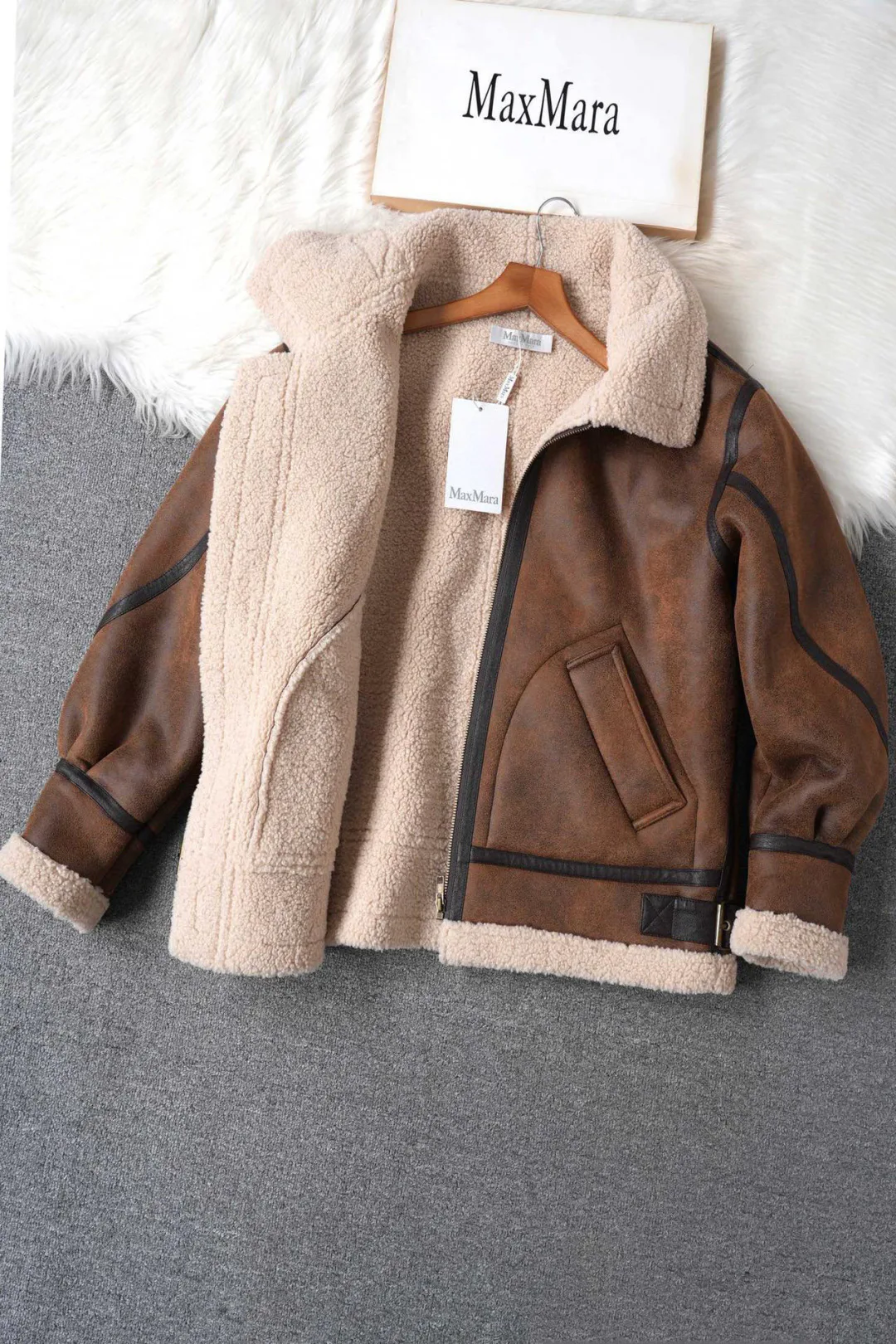 Кожаные Куртки И Дублёнки Женские Max Mara 6010376