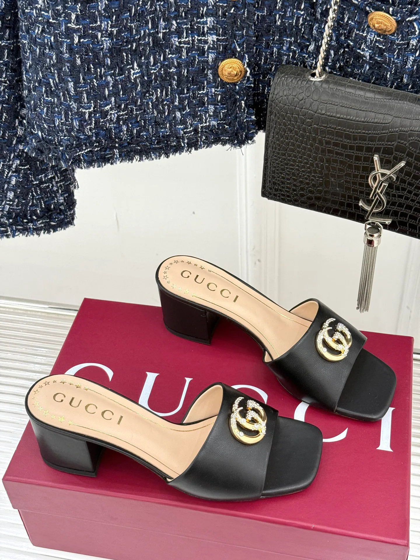 Шлепанцы Женские Gucci 21959