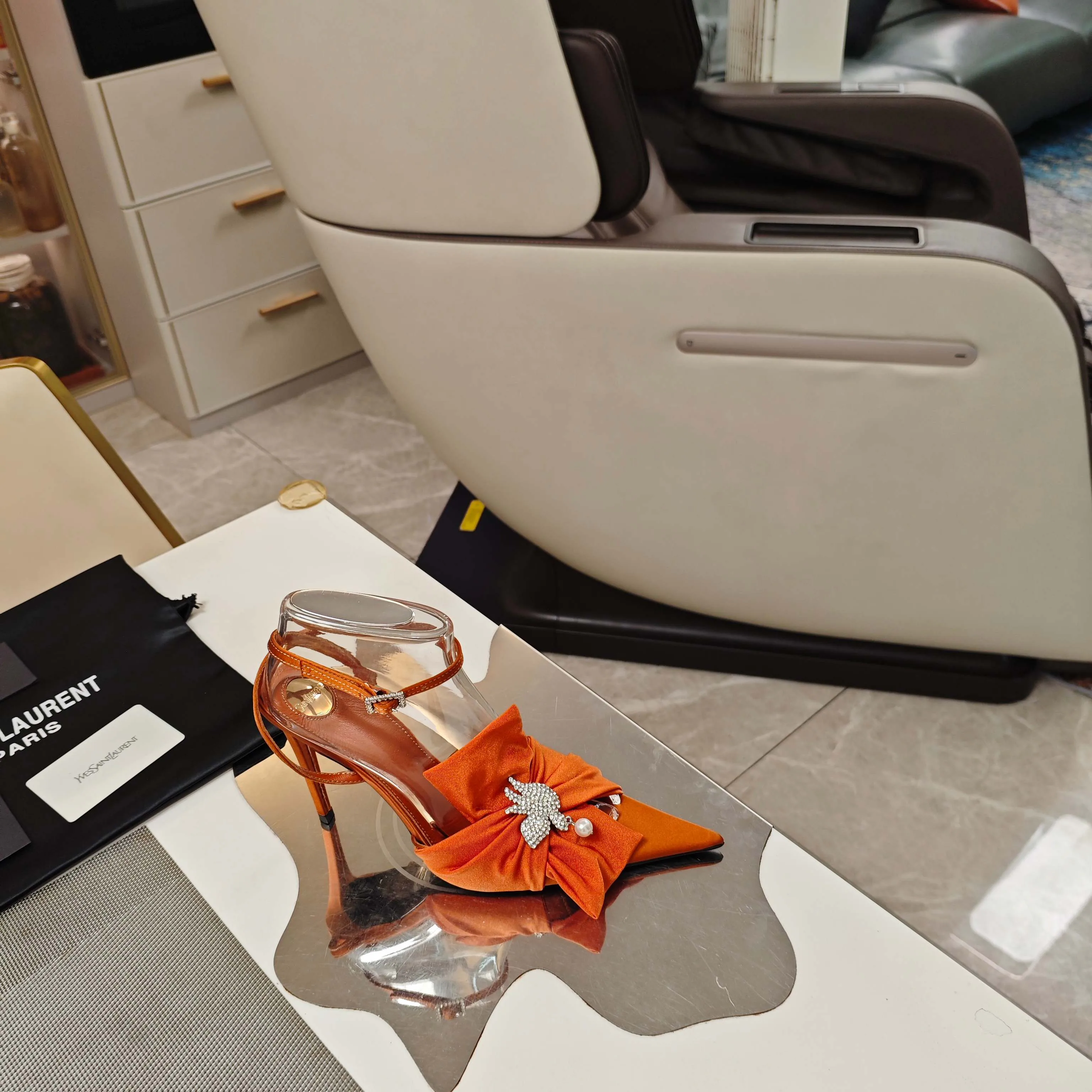 Босоножки Женские Saint Laurent 11490768
