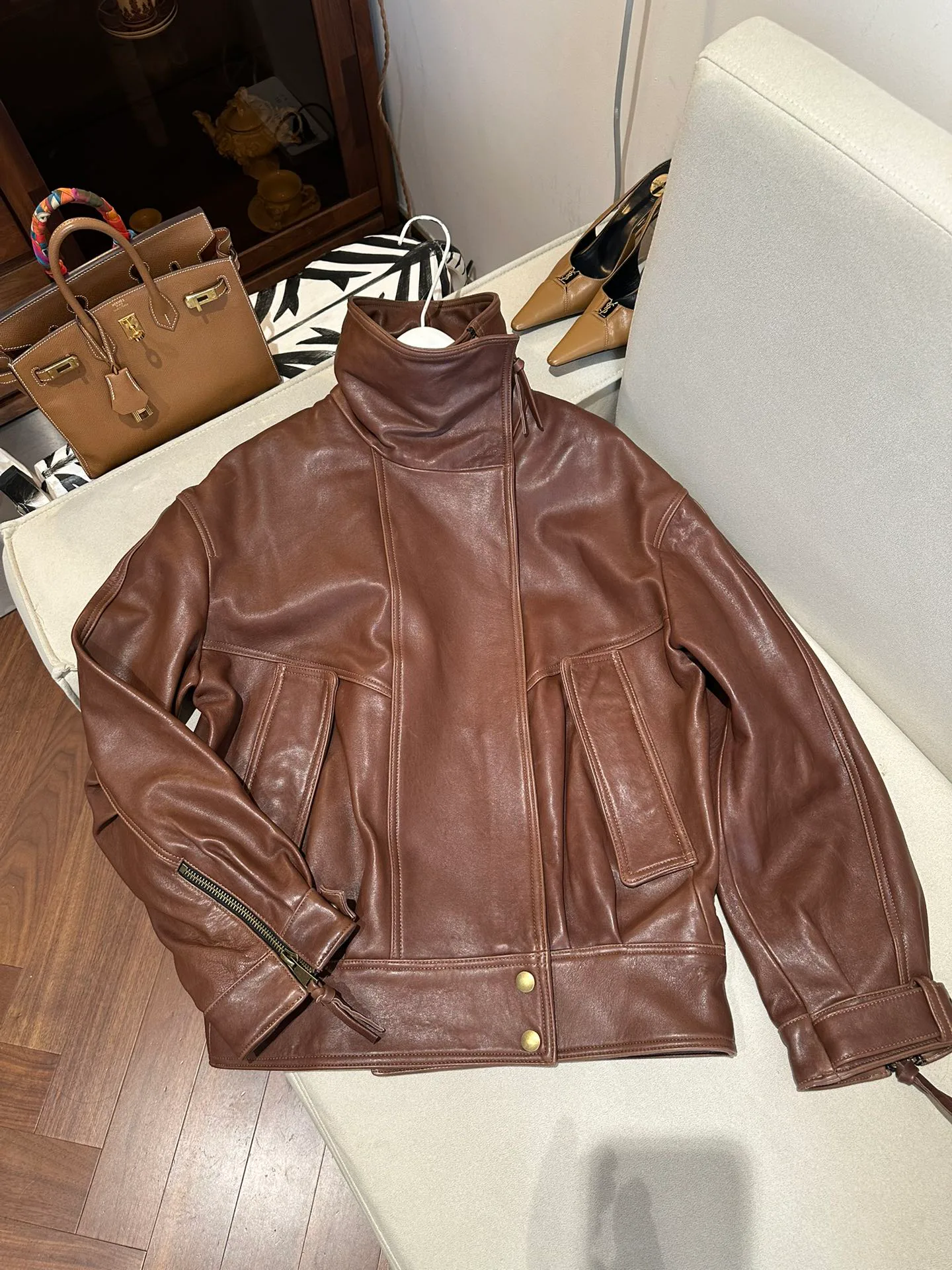 Кожаные Куртки И Дублёнки Женские Balmain 11460791