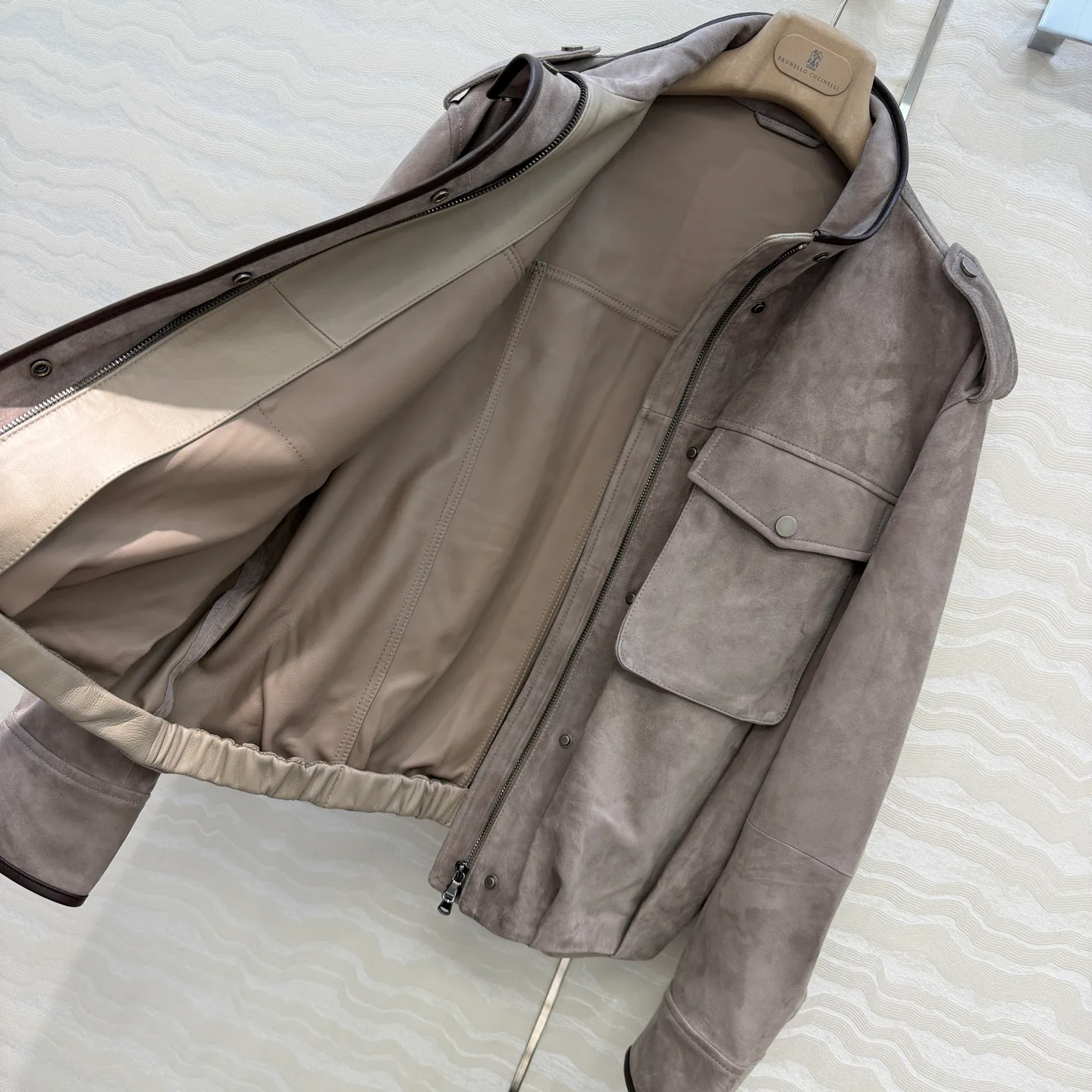 Кожаные Куртки И Дублёнки Женские Brunello Cucinelli 18200799