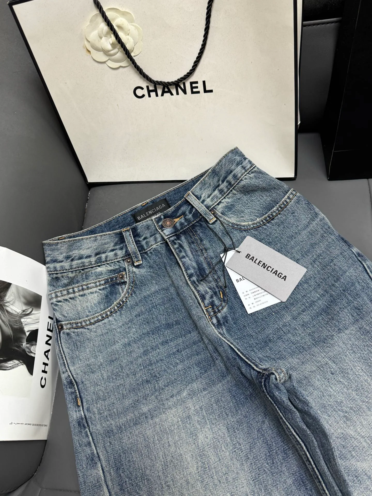 Джинсы Женские Balenciaga 1805577