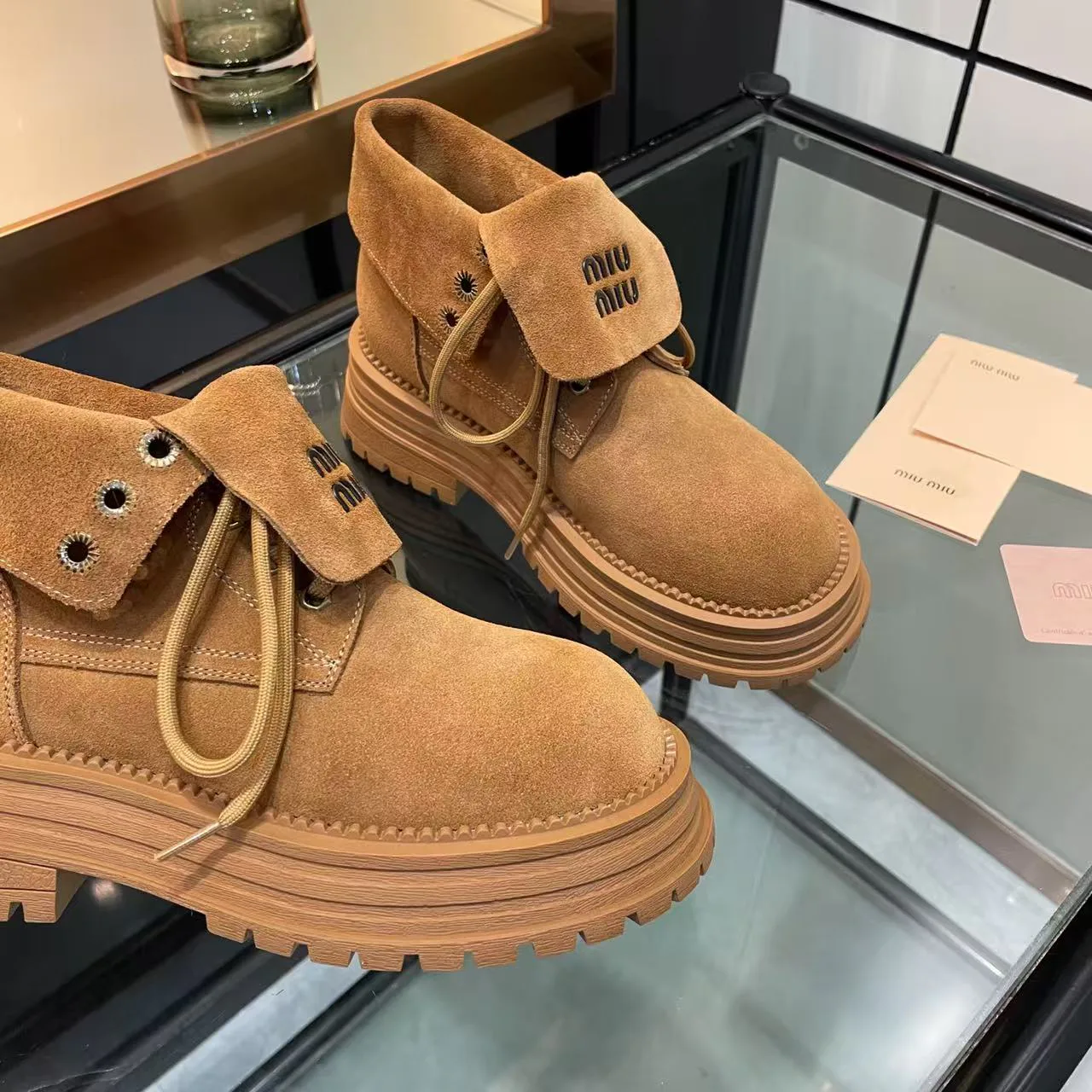 Ботинки Женские Miu Miu 17934439
