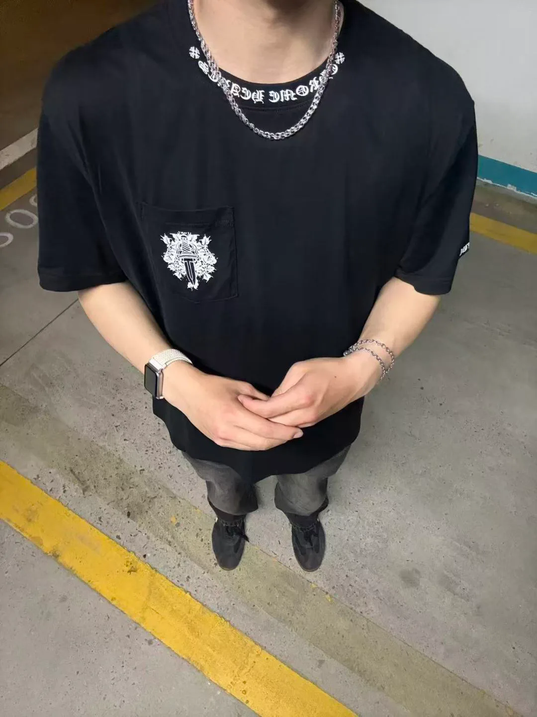 Футболки Мужские Chrome Hearts 10983746