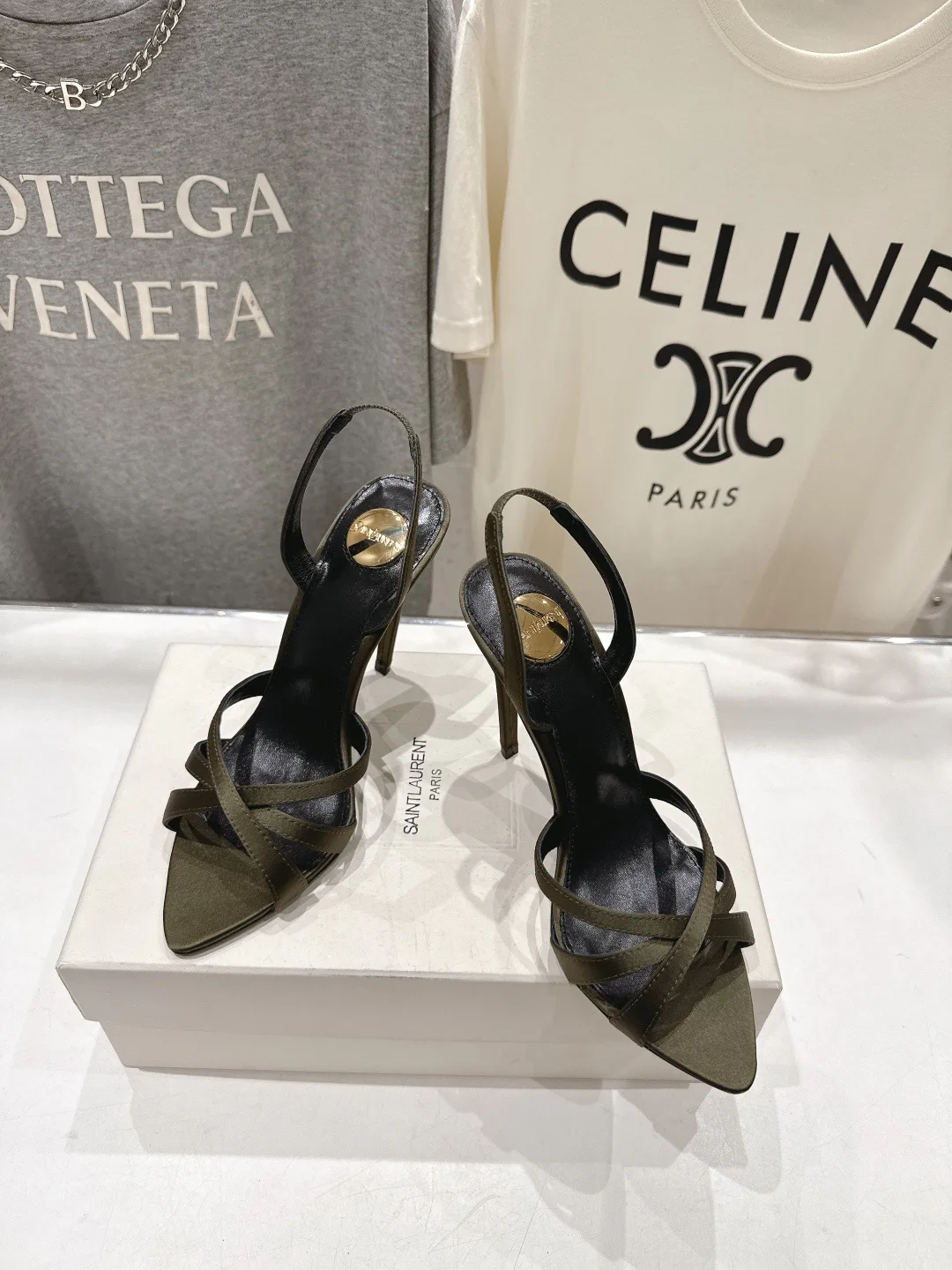 Босоножки Женские Saint Laurent 11623313