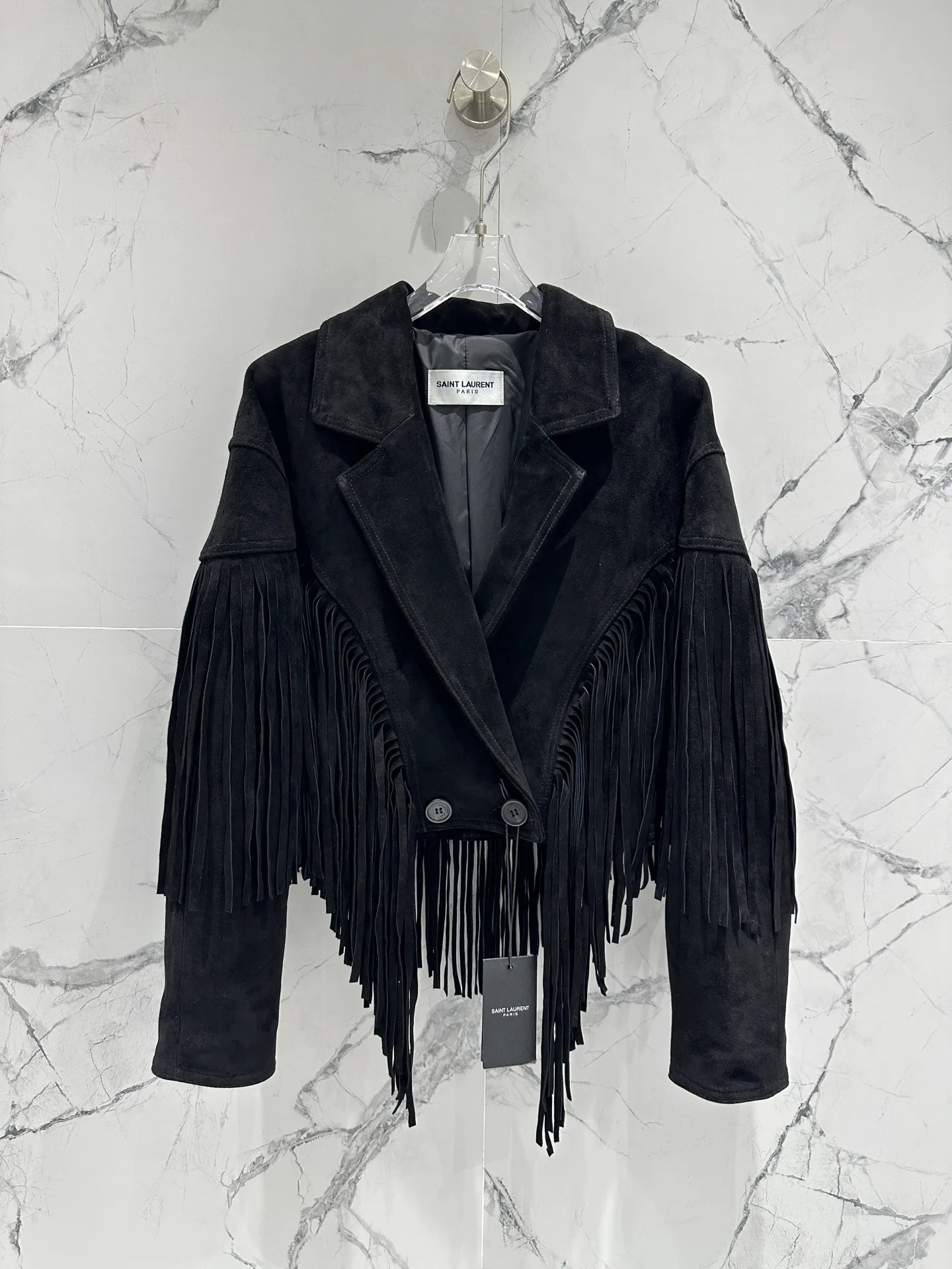 Кожаные Куртки И Дублёнки Женские Saint Laurent 12957019