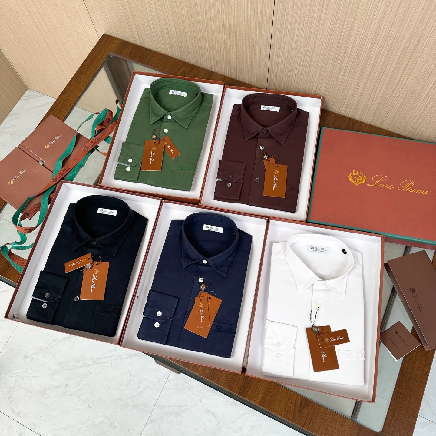 Рубашки Мужские Loro Piana 5654903