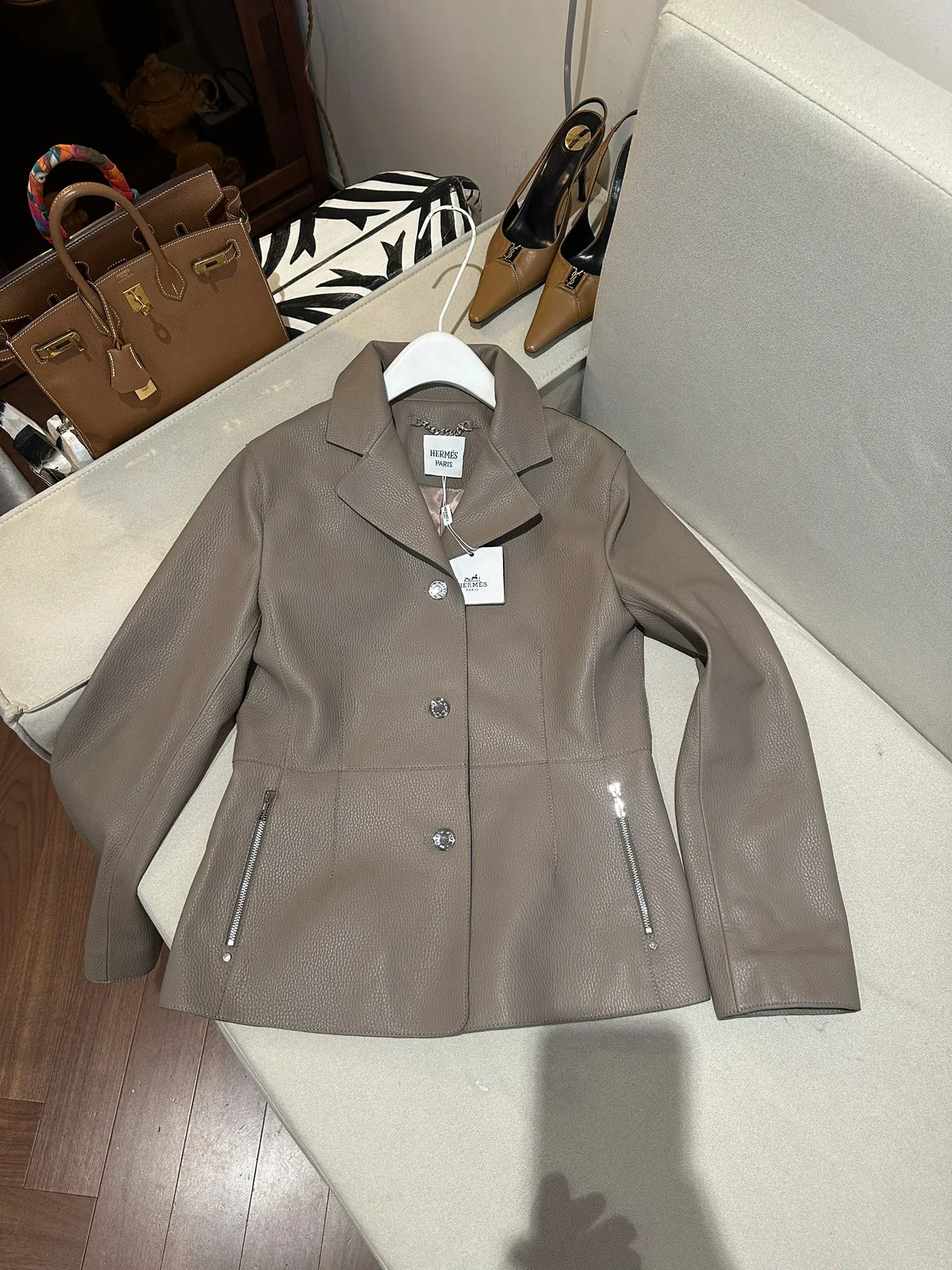 Кожаные Куртки И Дублёнки Женские Hermes 11349929