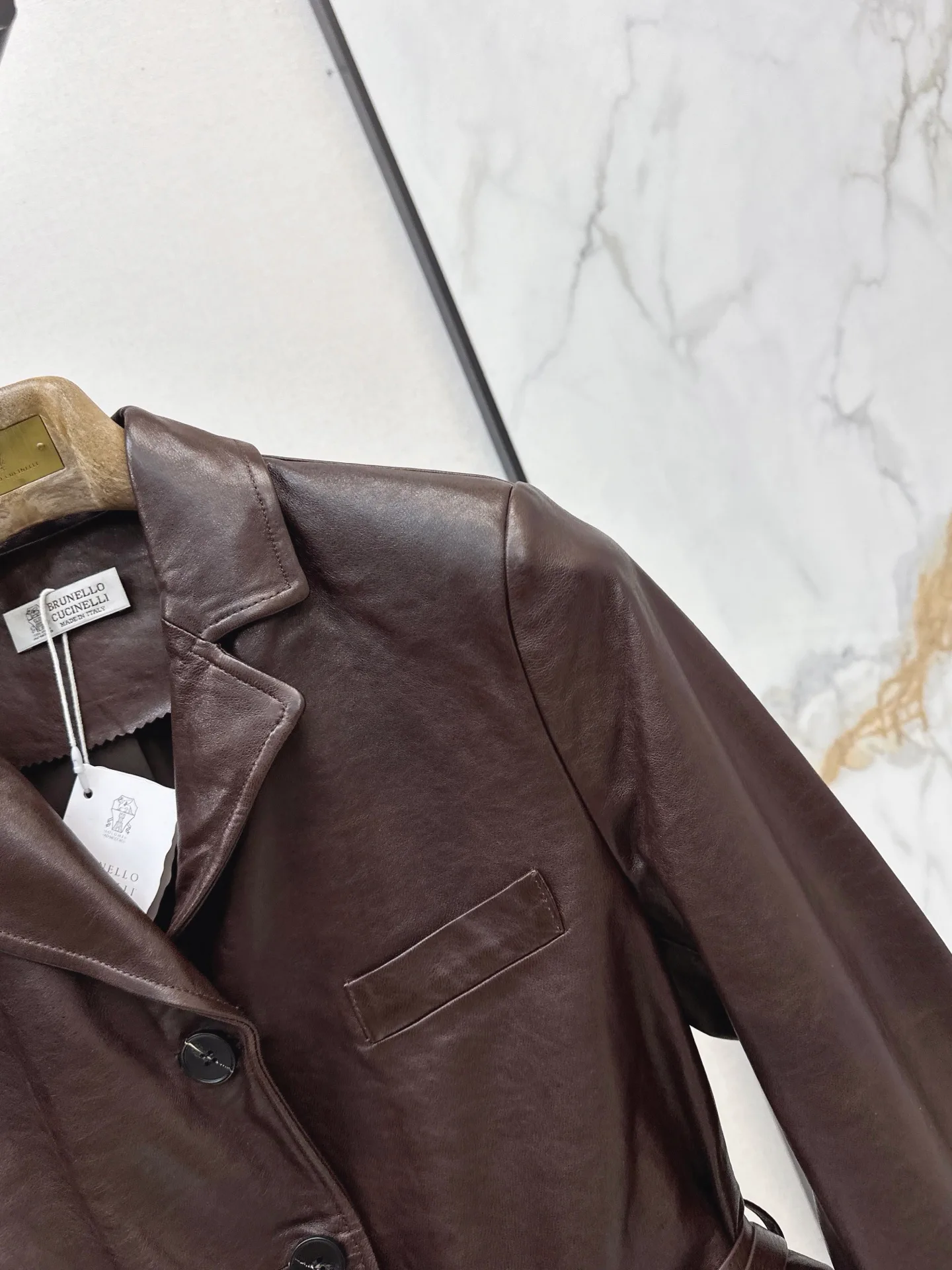 Кожаные Куртки И Дублёнки Женские Brunello Cucinelli 18407933