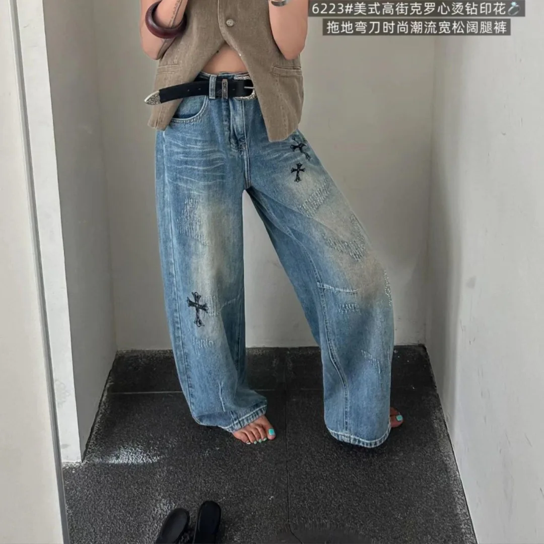 Джинсы Женские Chrome Hearts 12930269