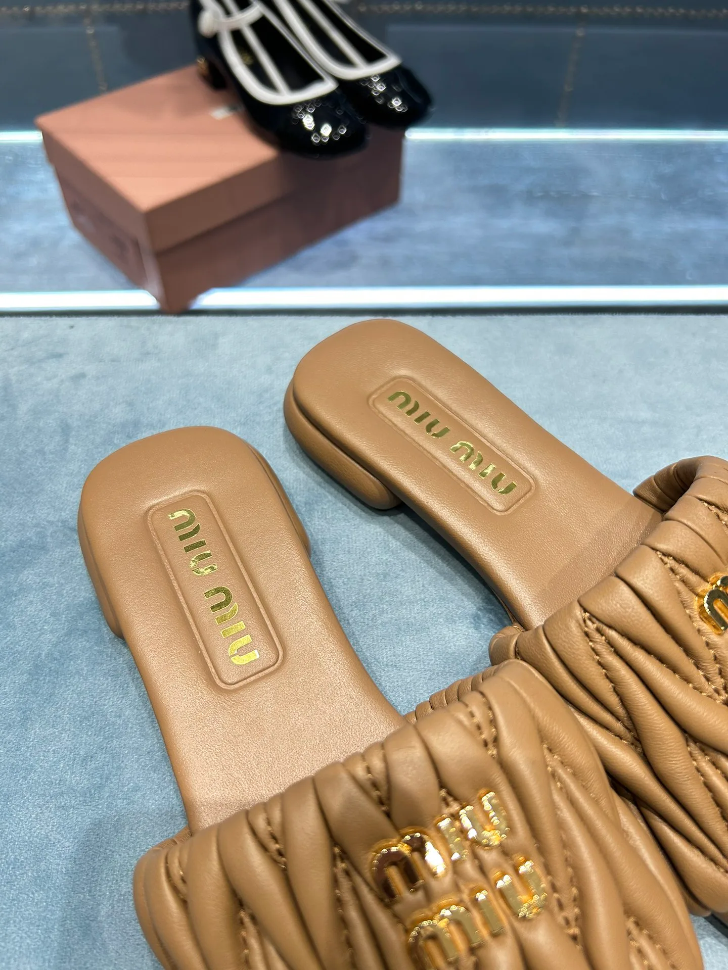 Шлепанцы Женские Miu Miu 33691