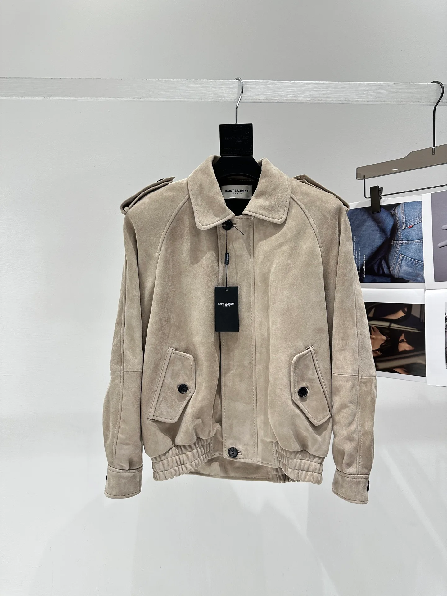 Кожаные Куртки И Дублёнки Женские Saint Laurent 11310668