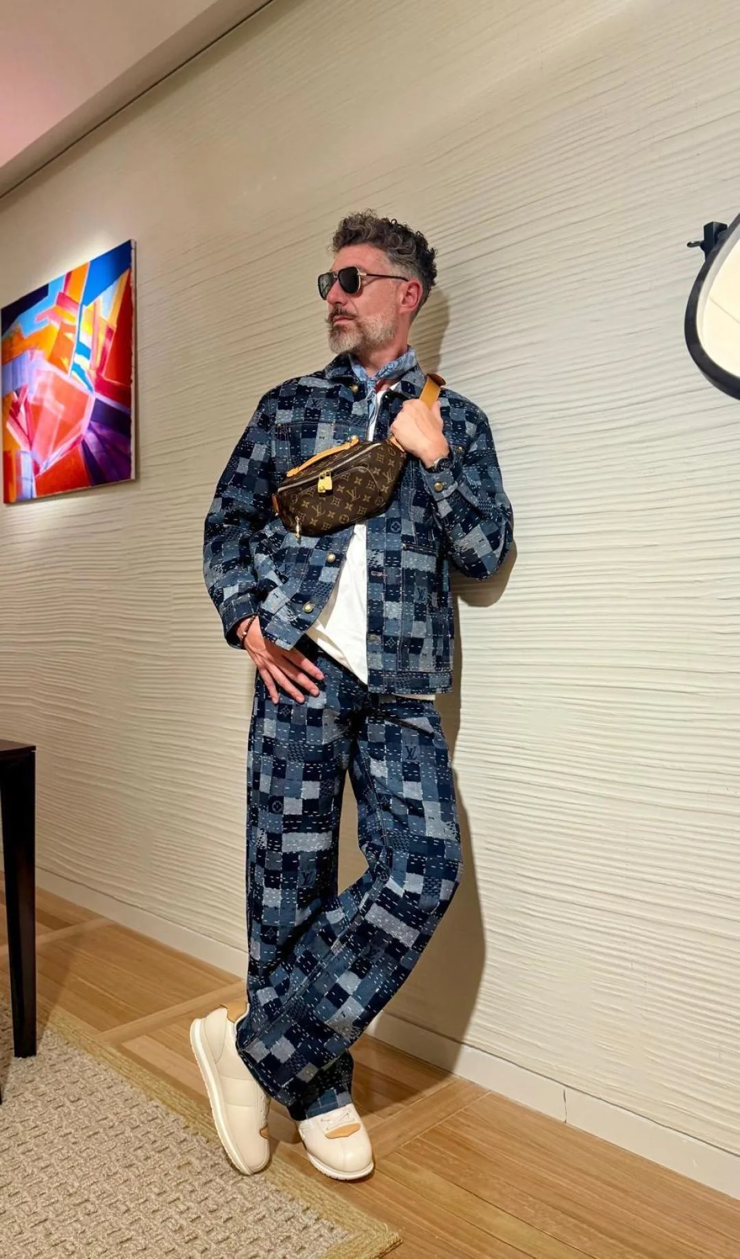 Джинсы Мужские Louis Vuitton 84496