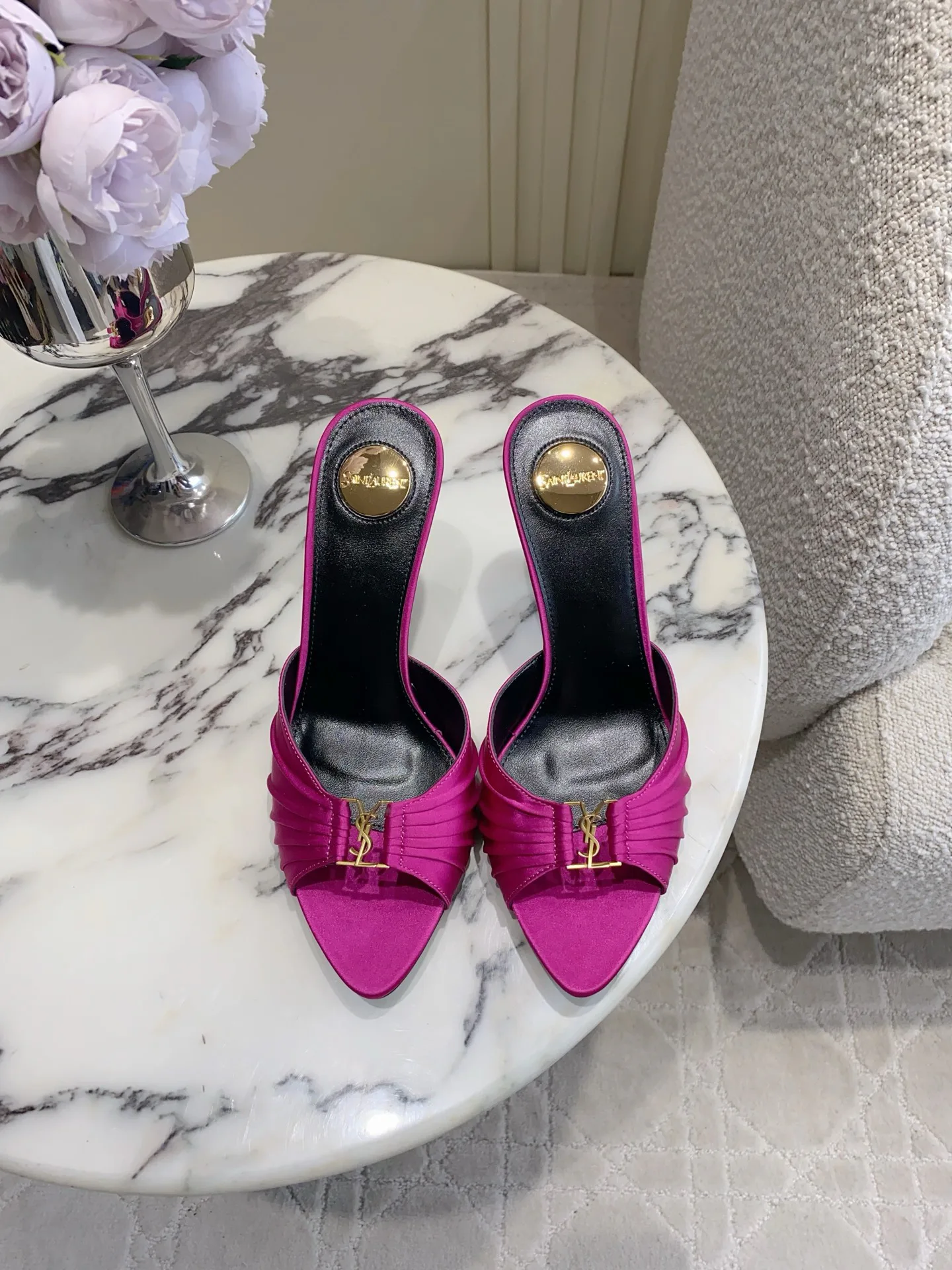 Босоножки Женские Saint Laurent 13332010