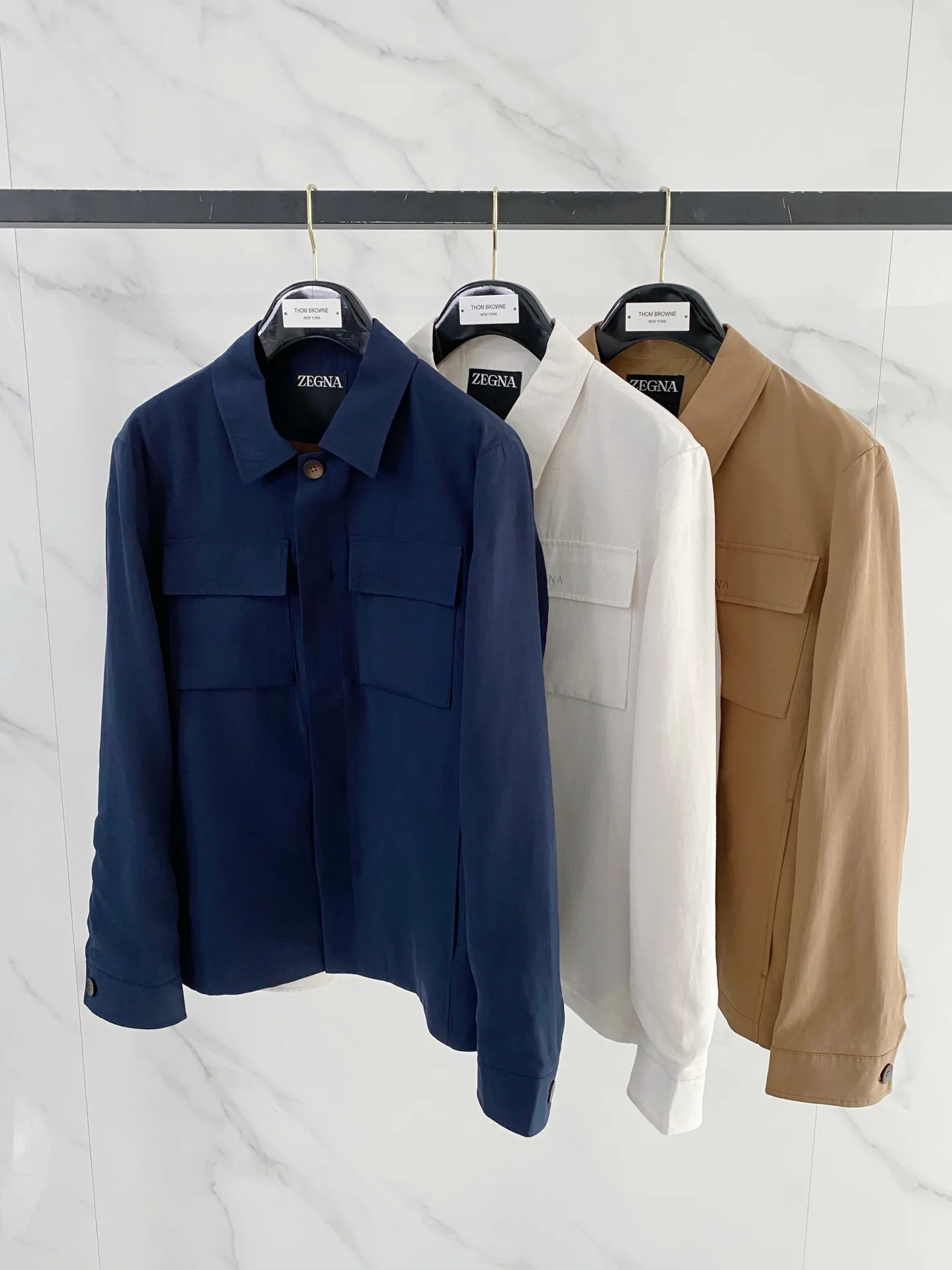 Рубашки Мужские Zegna 17993187
