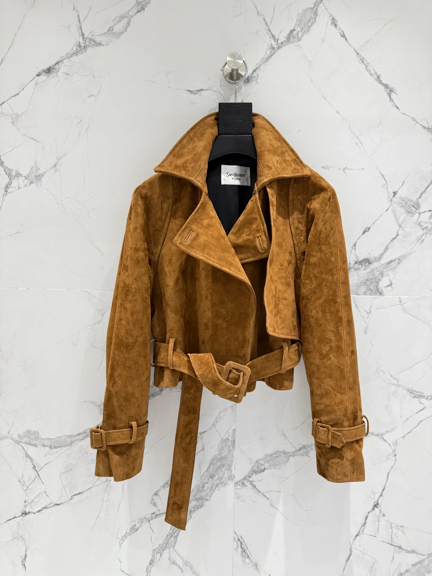 Кожаные Куртки И Дублёнки Женские Saint Laurent 11598164