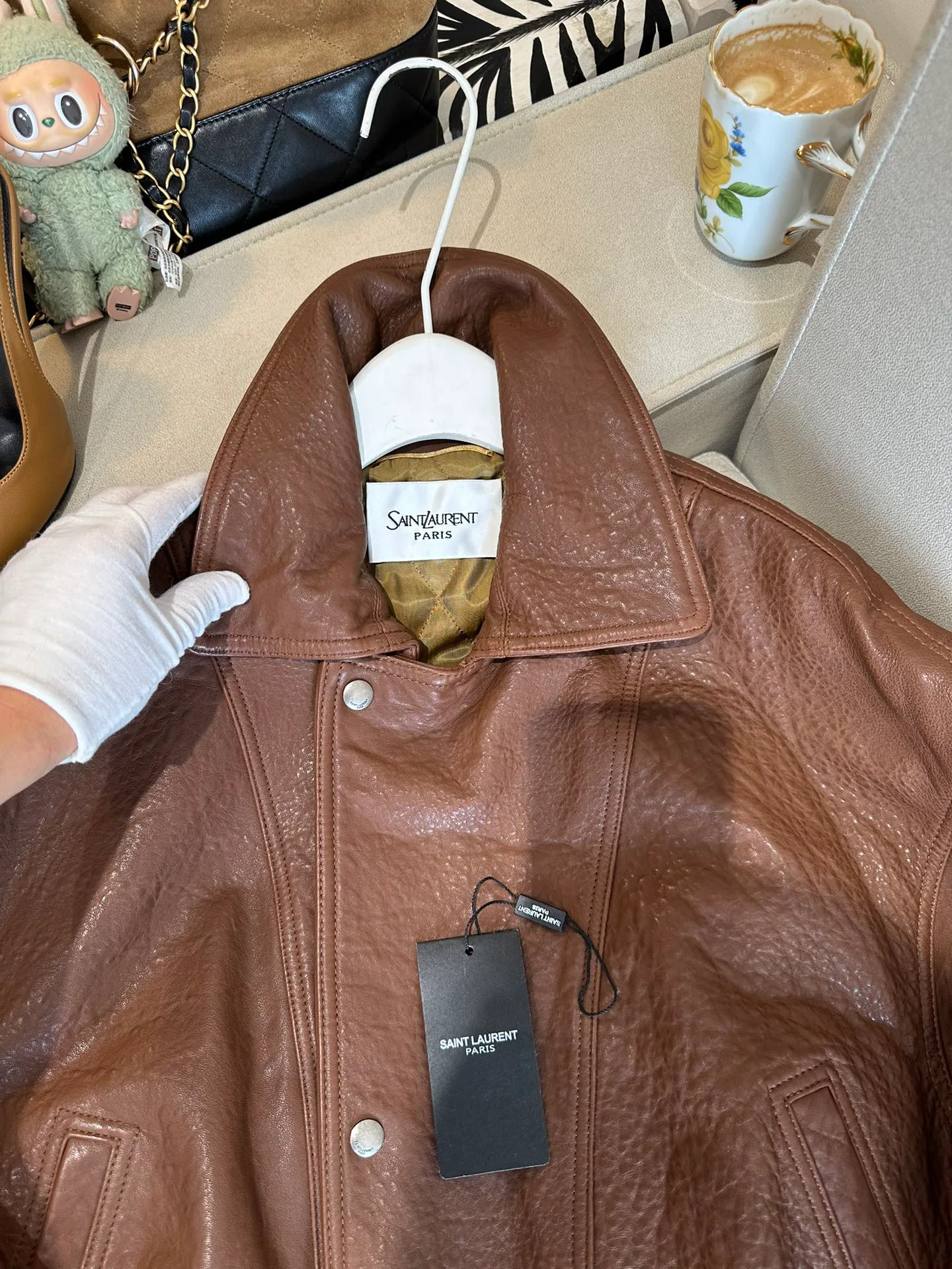 Куртки И Пуховики Женские Saint Laurent 127672