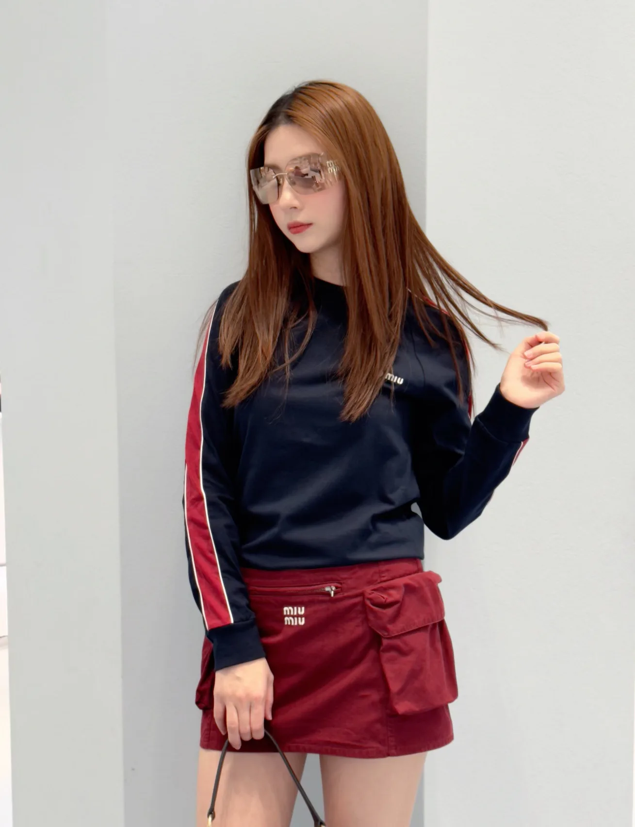 Лонгсливы Женские Miu Miu 6438636