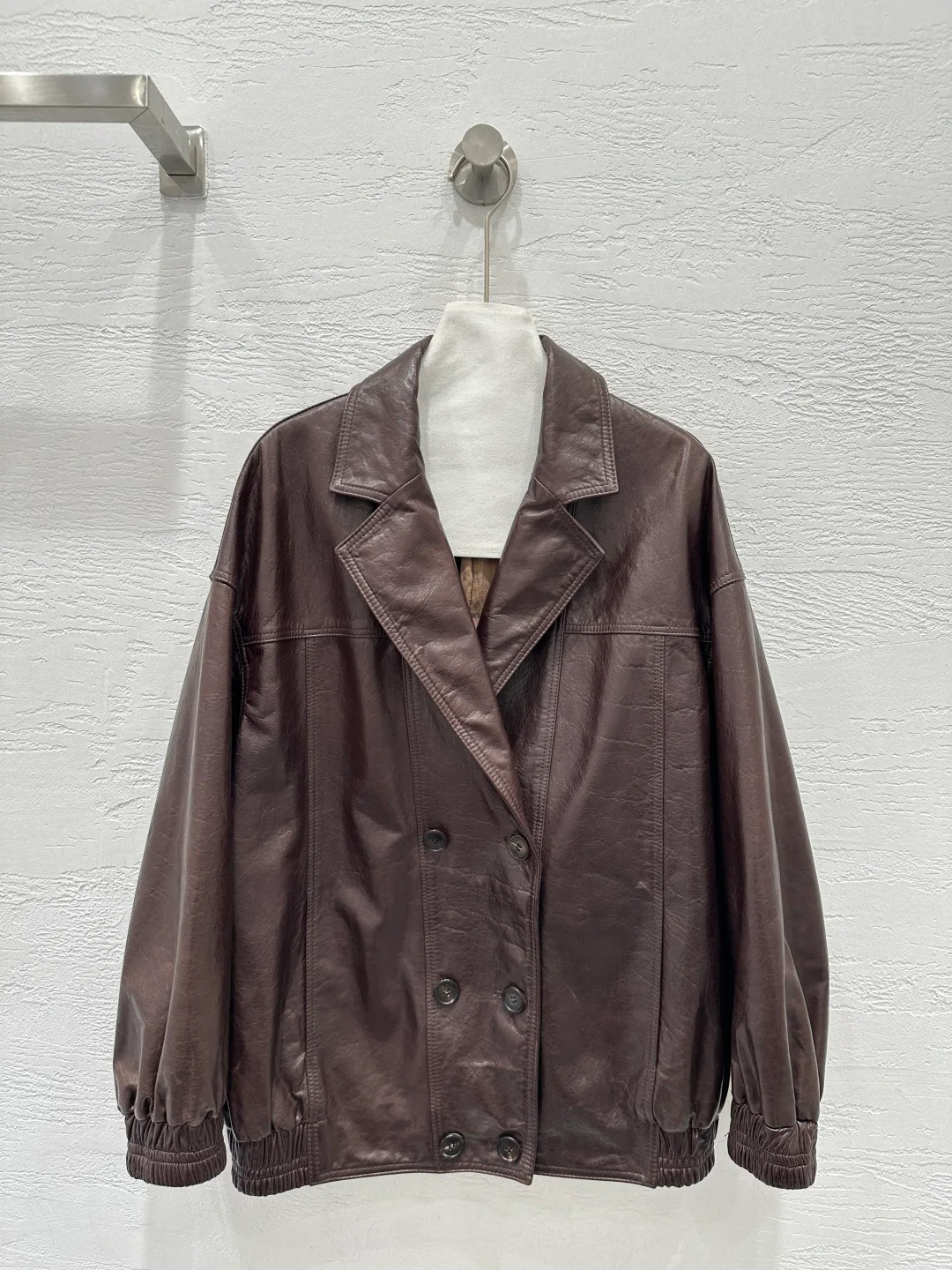 Кожаные Куртки И Дублёнки Женские Brunello Cucinelli 13431936