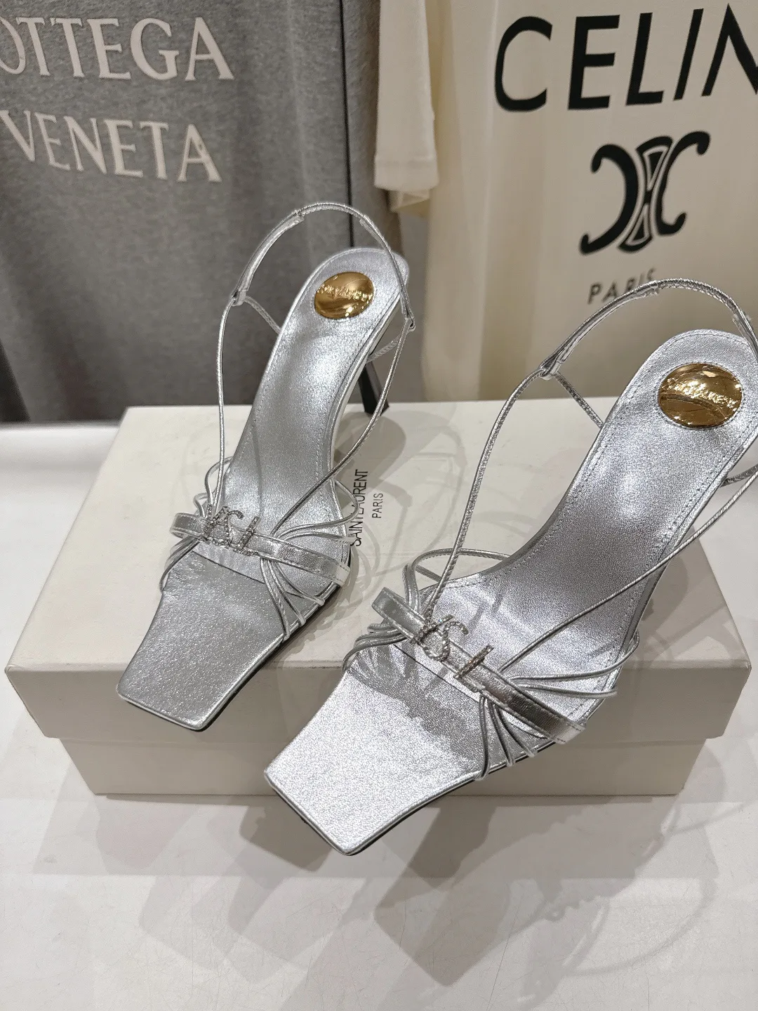 Босоножки Женские Saint Laurent 11623316