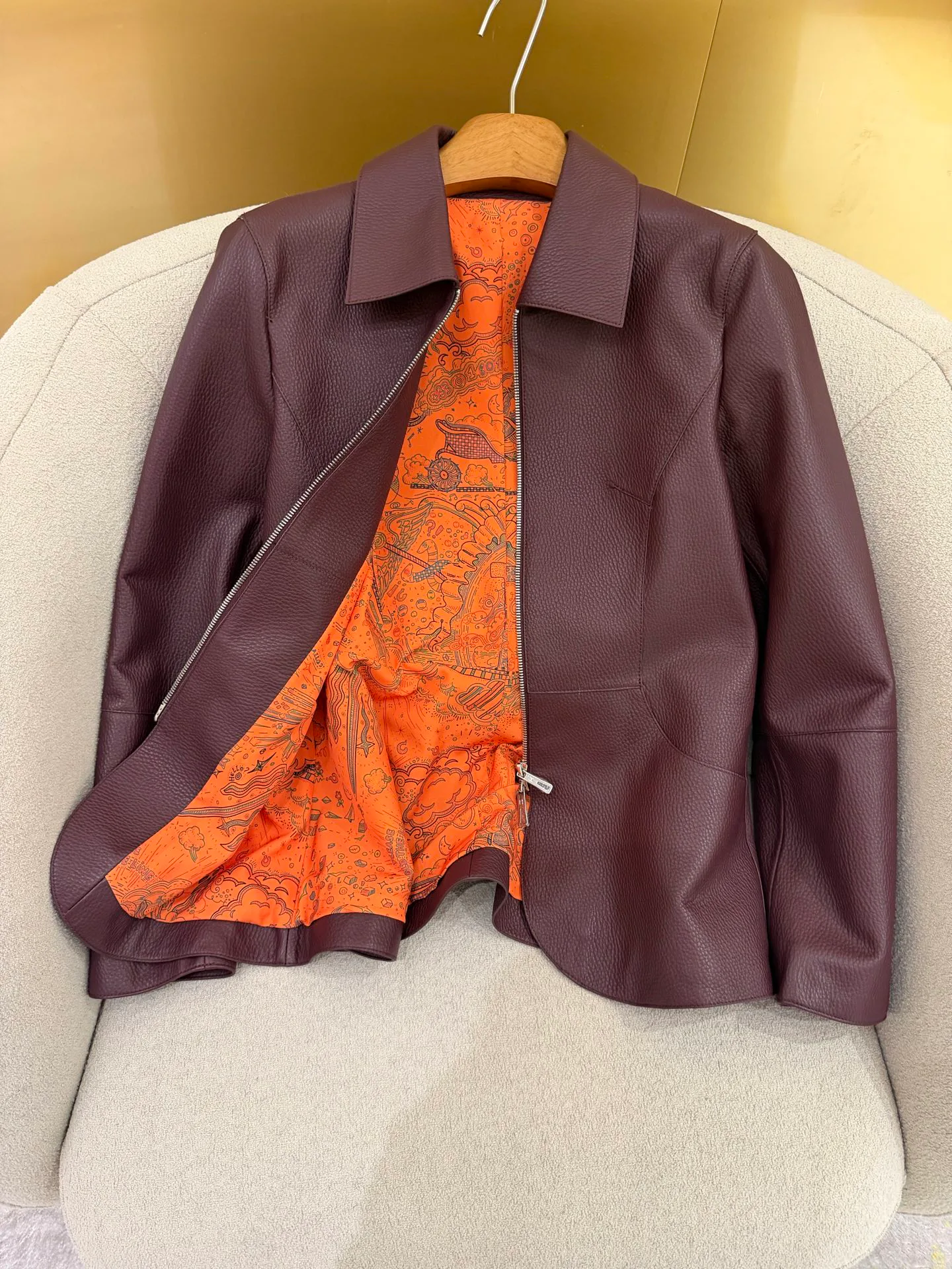 Кожаные Куртки И Дублёнки Женские Hermes 17959244
