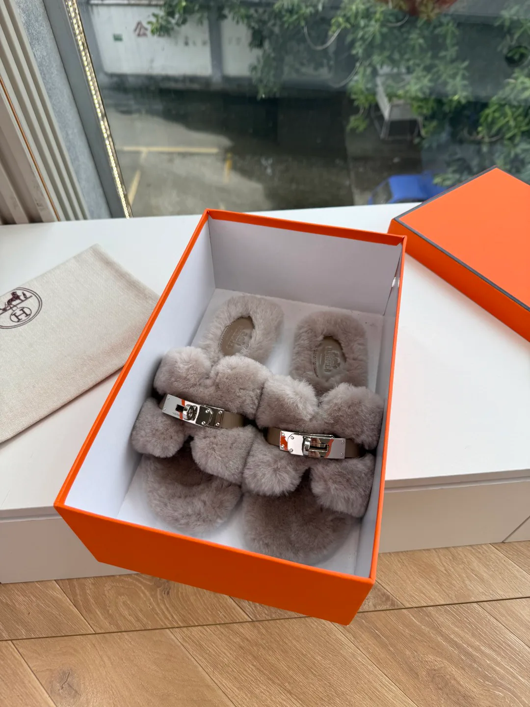 Тапочки Женские Hermes 17899568