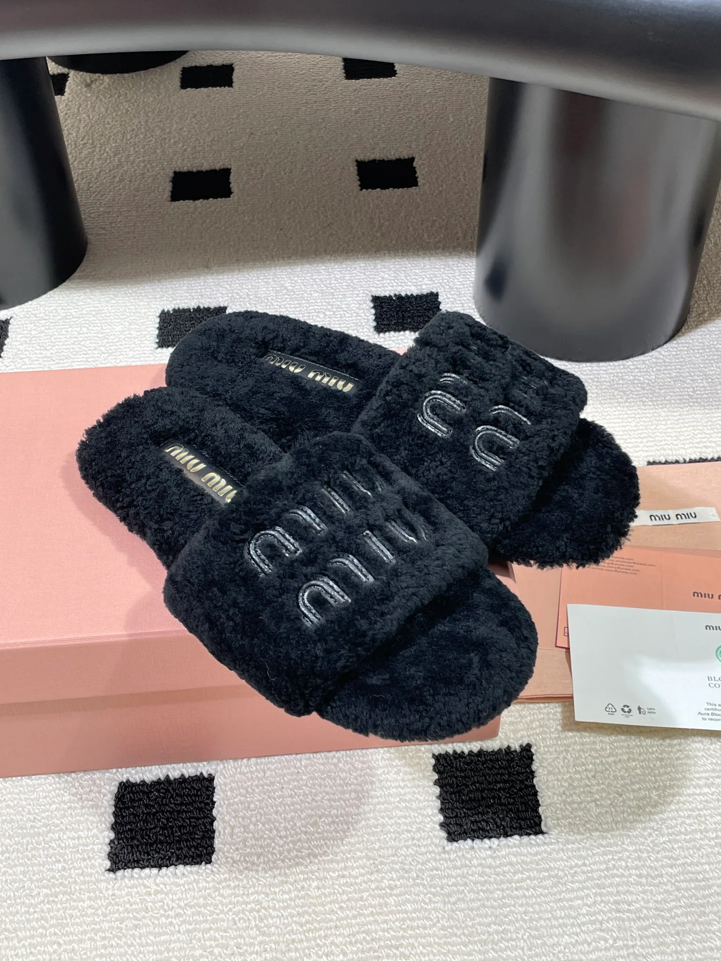 Тапочки Женские Miu Miu 177386