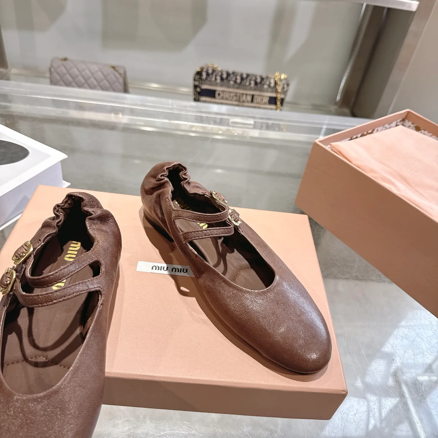 Балетки Женские Miu Miu 12156477