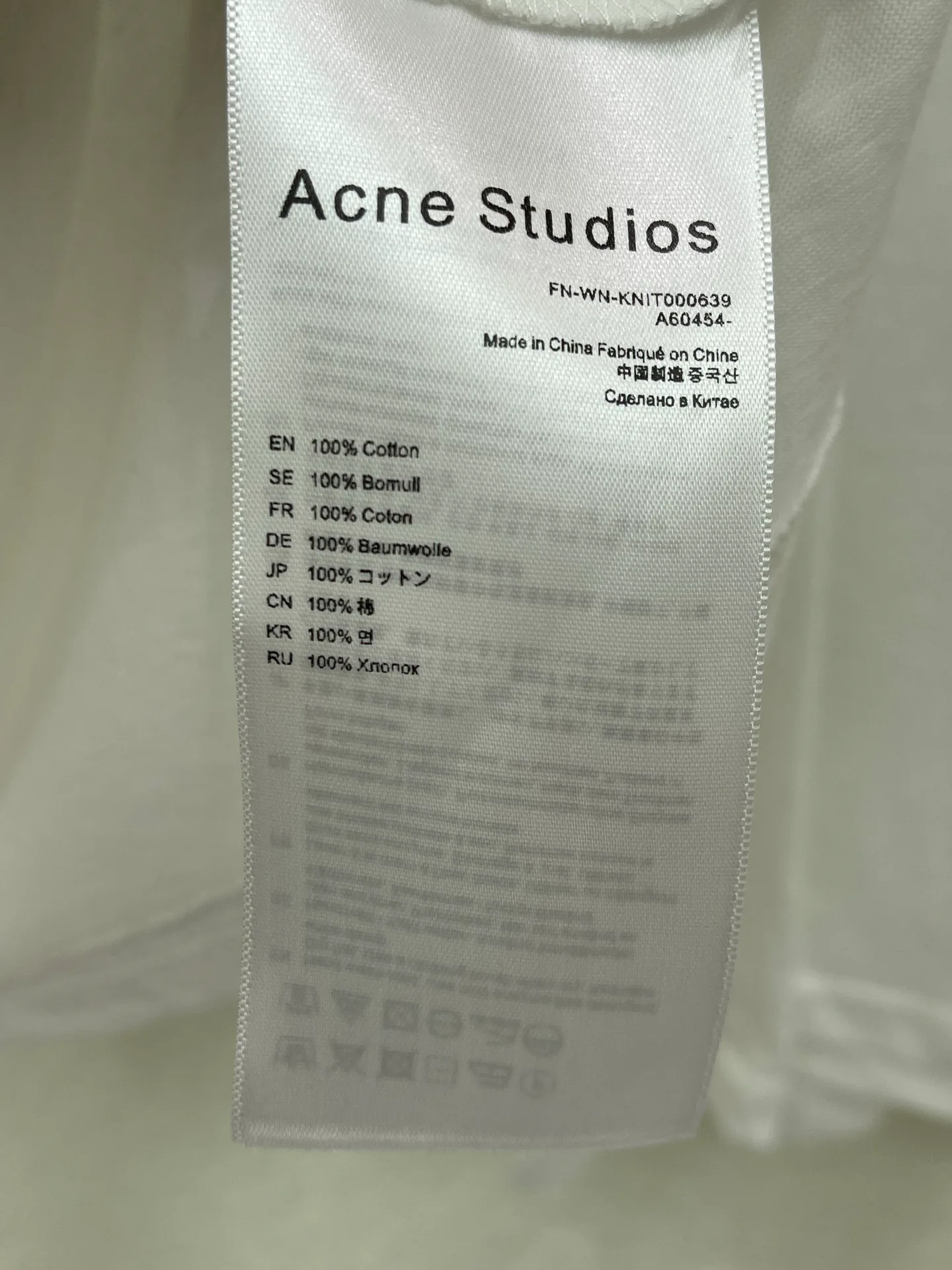 Лонгсливы Женские Acne Studios 16851236