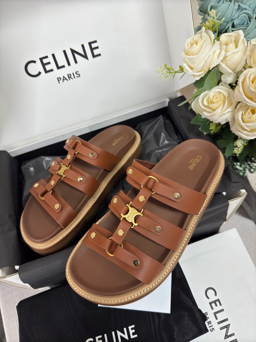 Шлепанцы Женские Celine 11057