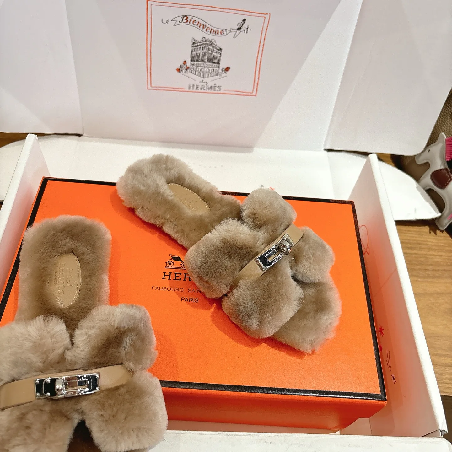 Тапочки Женские Hermes 4500880